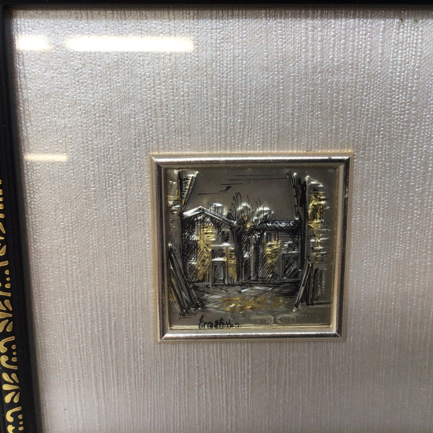 Miniature Italian Silver and Gold Plated Art