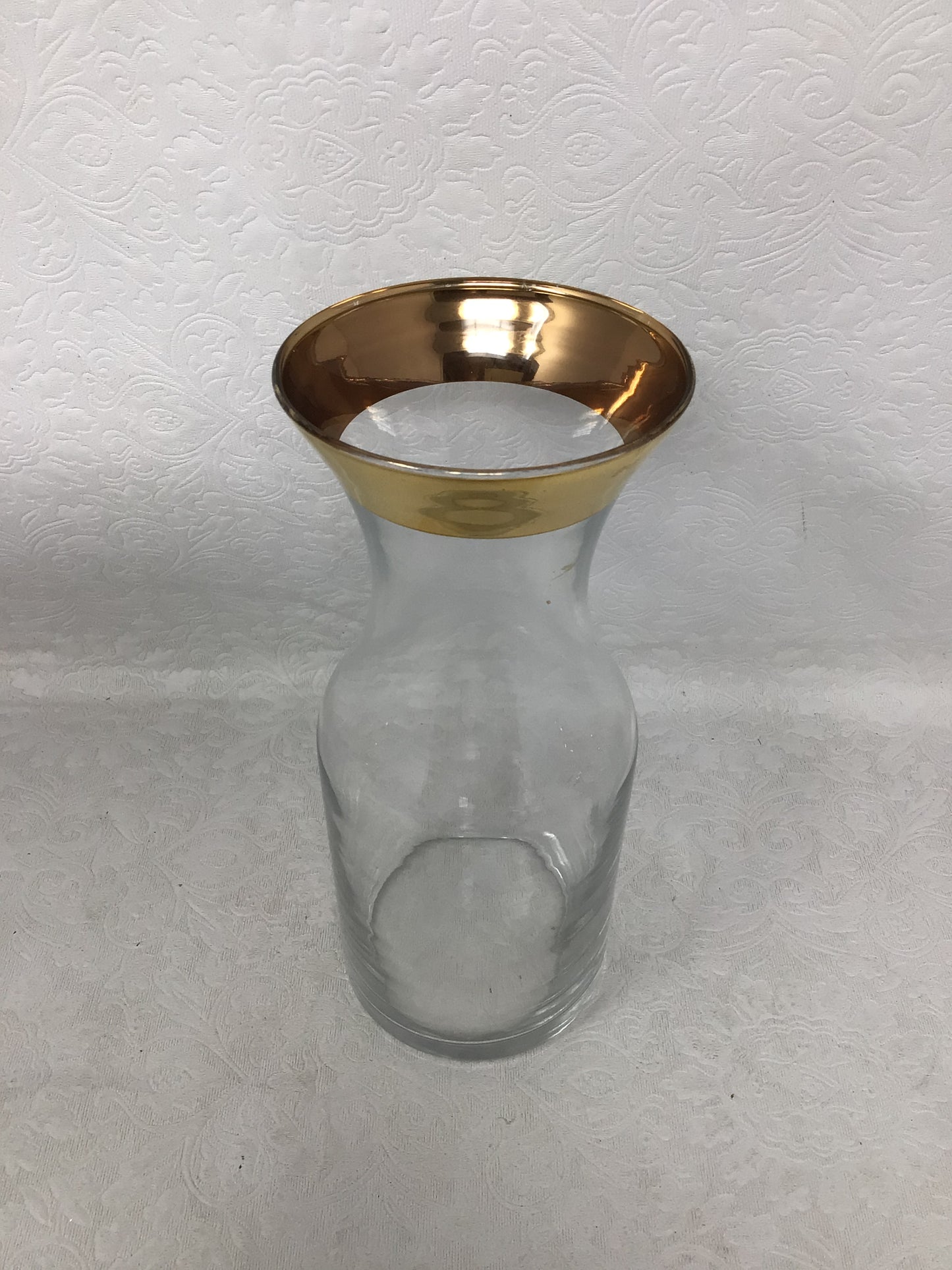 Gold Rim Glasses and Decanter