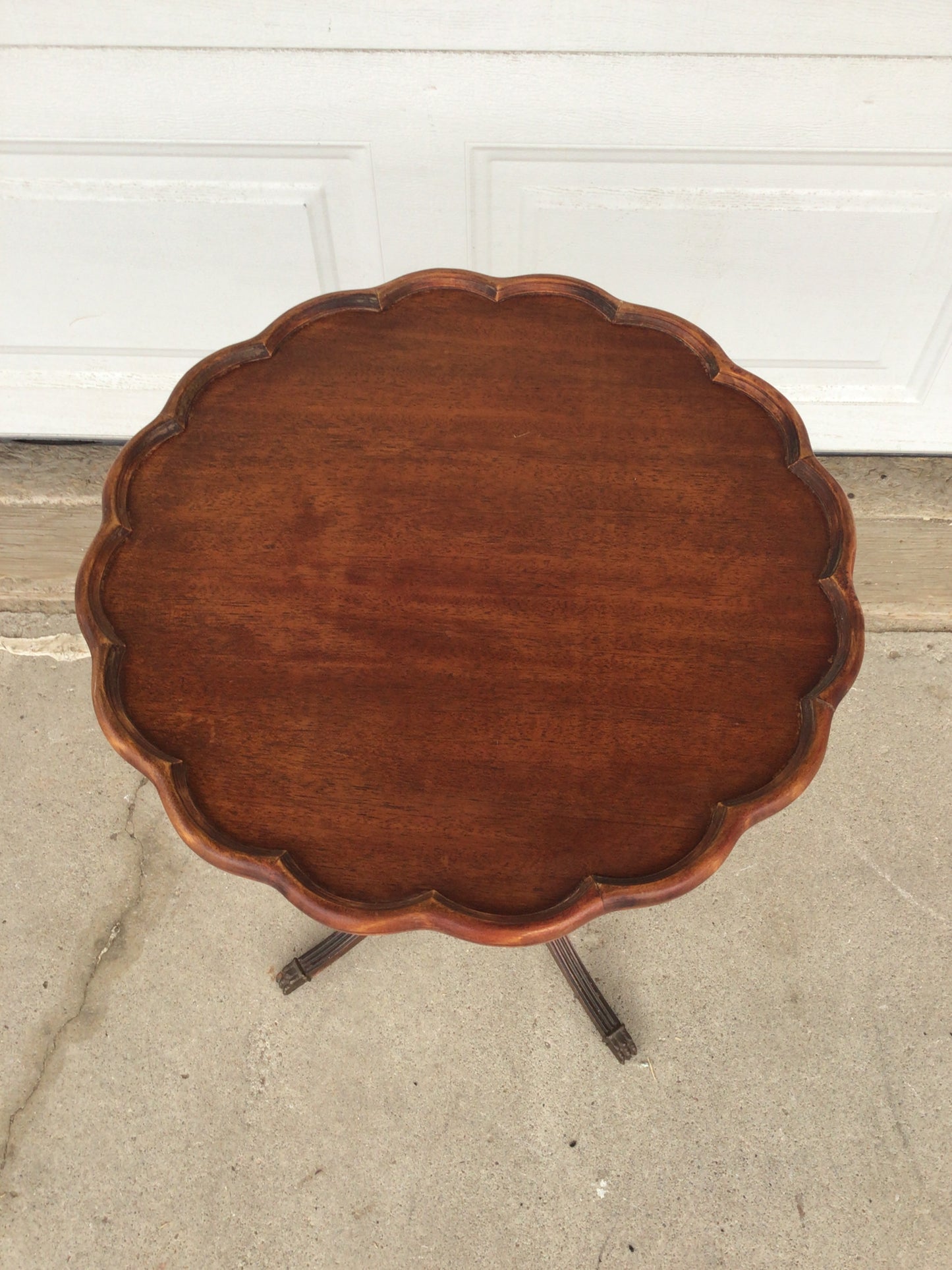 Antique Pie Crust Side Table