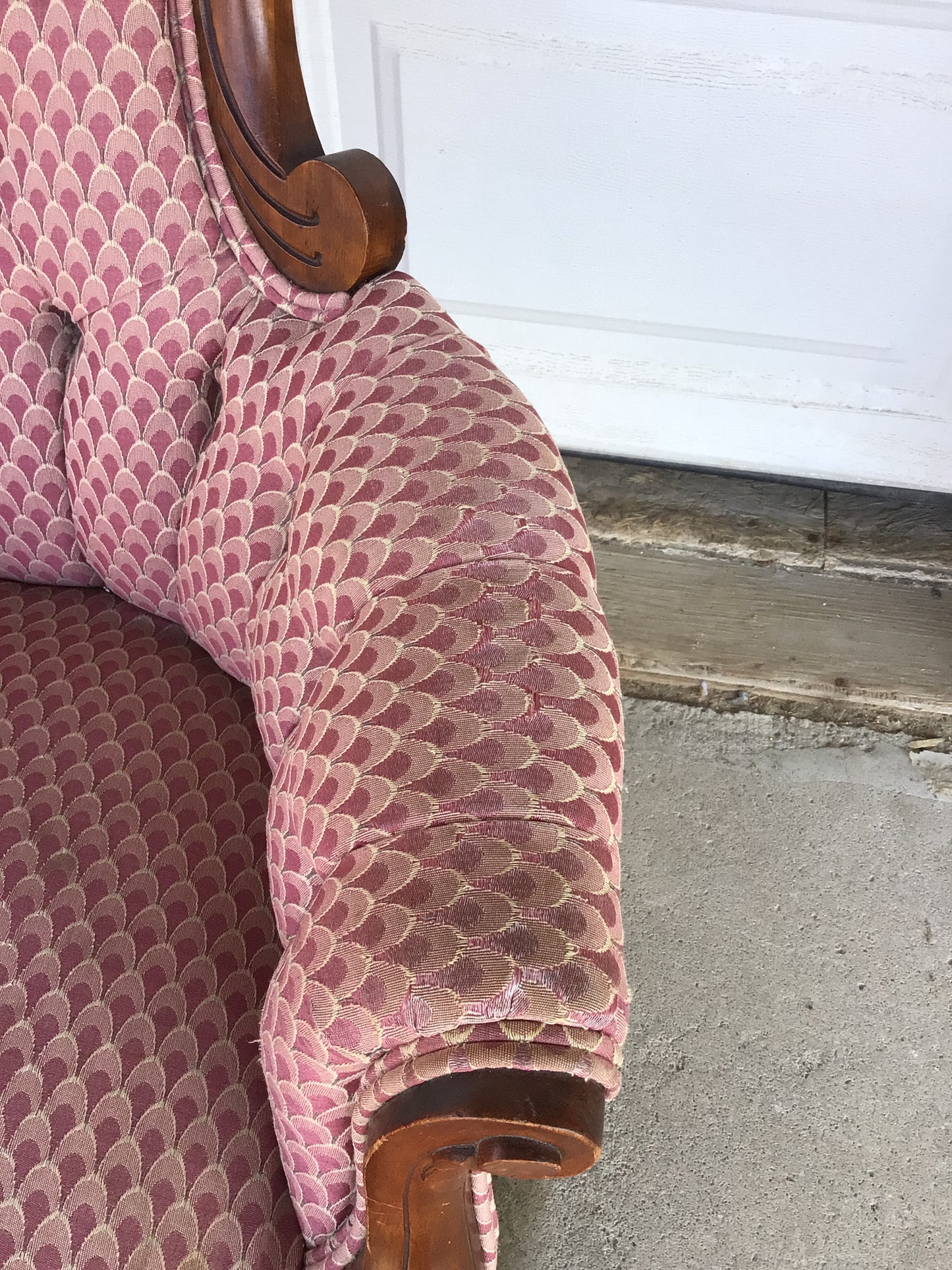 Pink Victorian Style Armchair