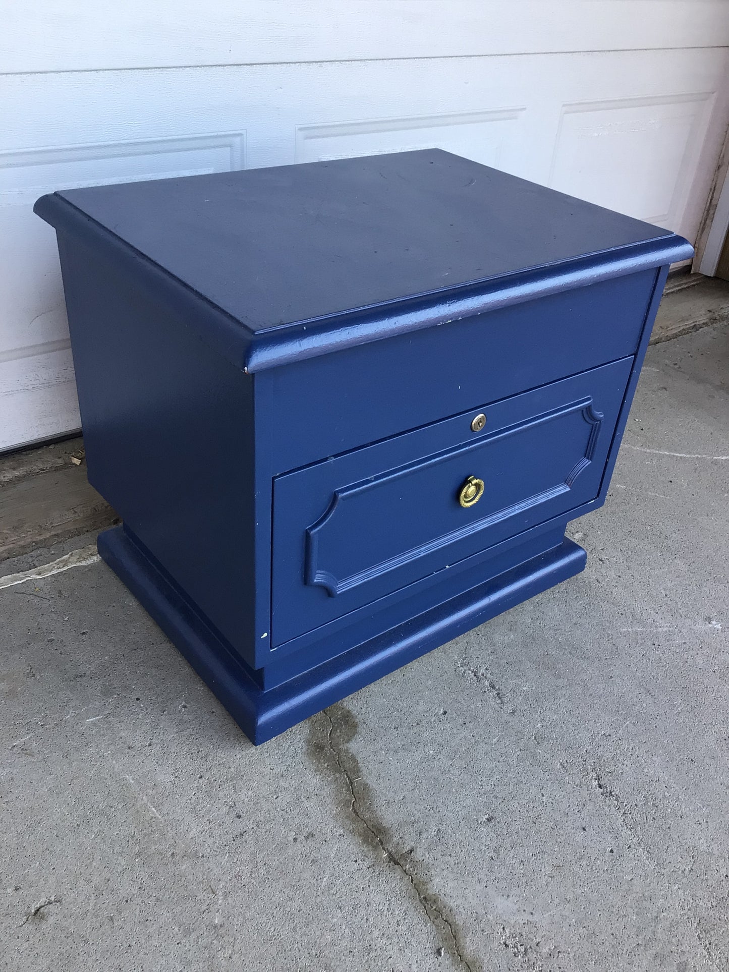 Dark Blue Side Table