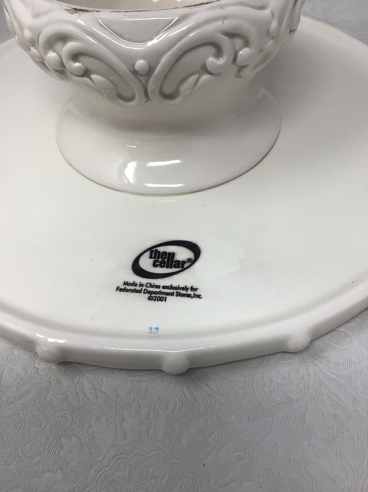“The Cellar” Ceramic Cake Plate
