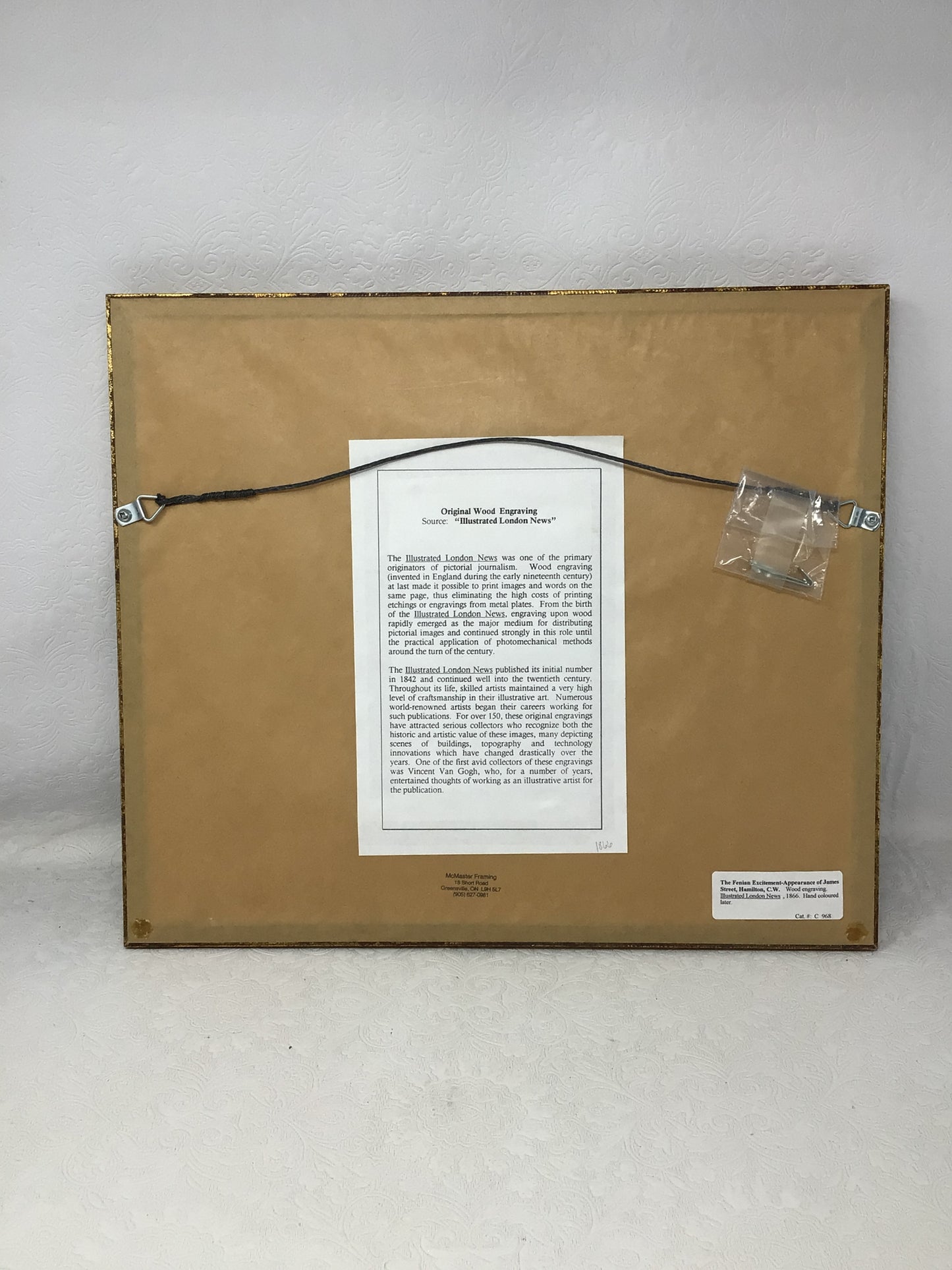 “The Fenian Excitement - Appearance of James Street, Hamilton, C.W." Framed Art