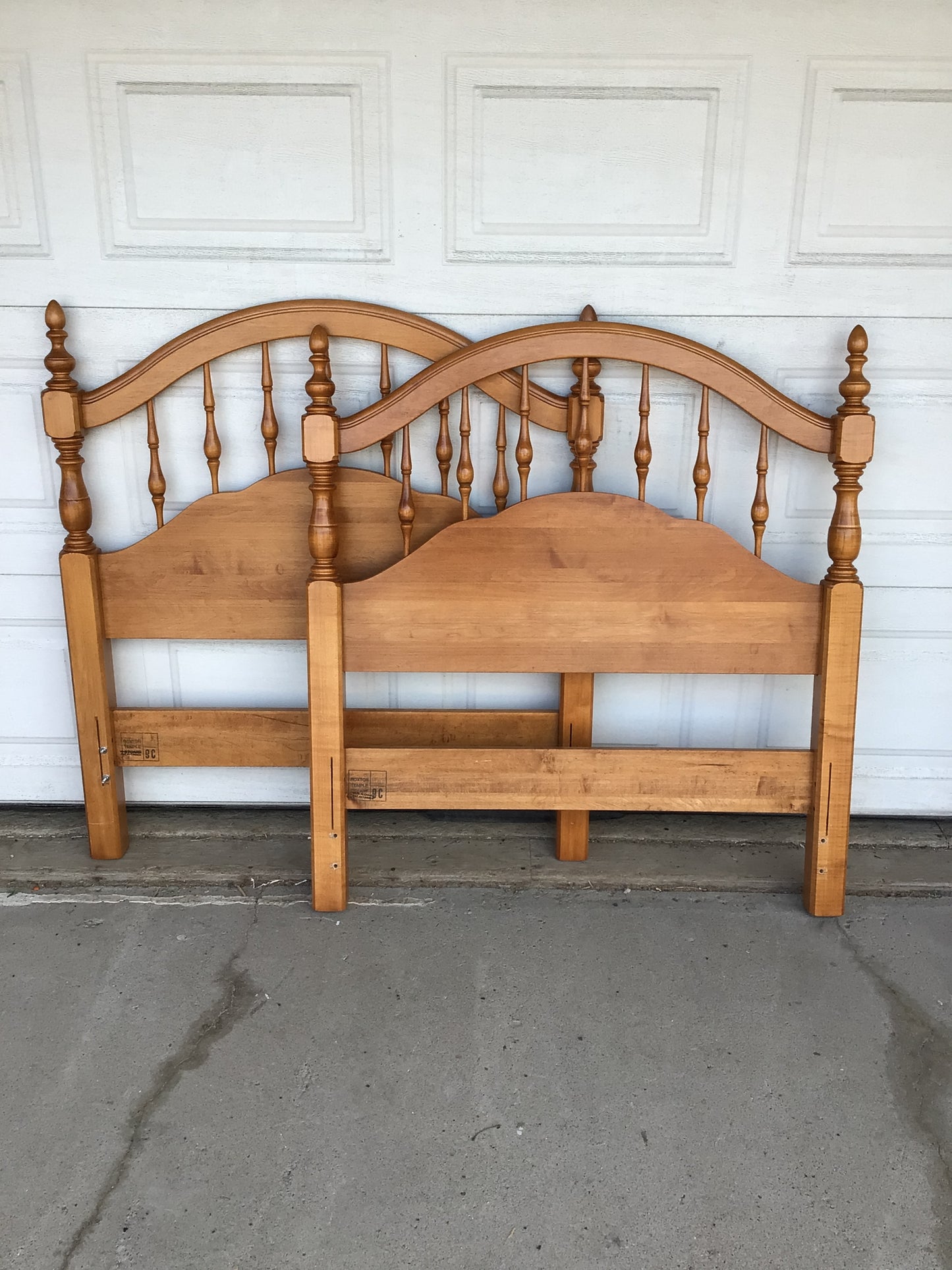 Single Bed Wooden Head and Footboard