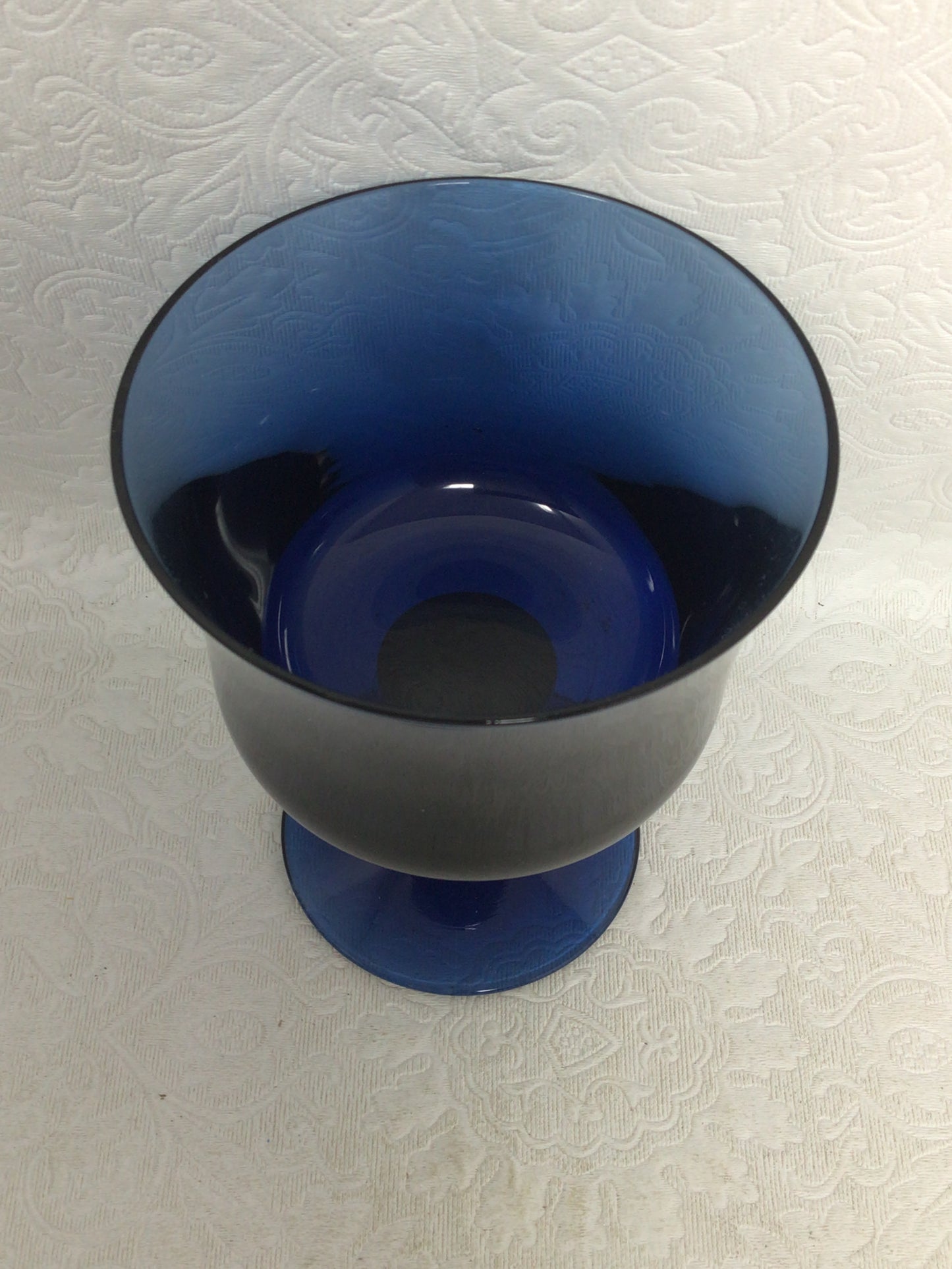 Set of 7 Vintage Denby Arabesque Blue Ice Glasses