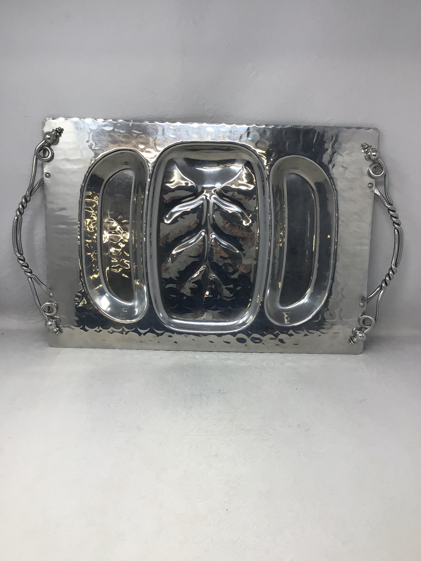 Silver Plated 3 Part Serving Tray