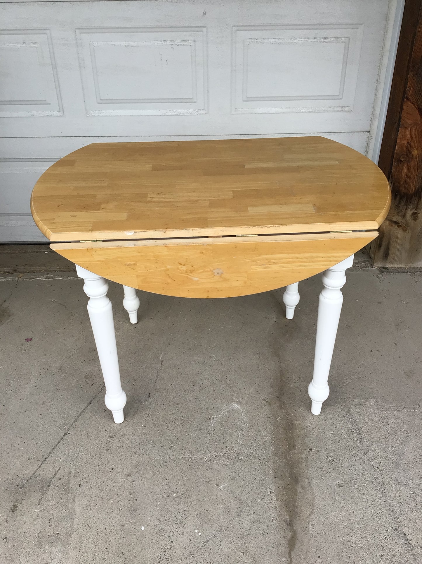Drop Leaf Wood Dining Table