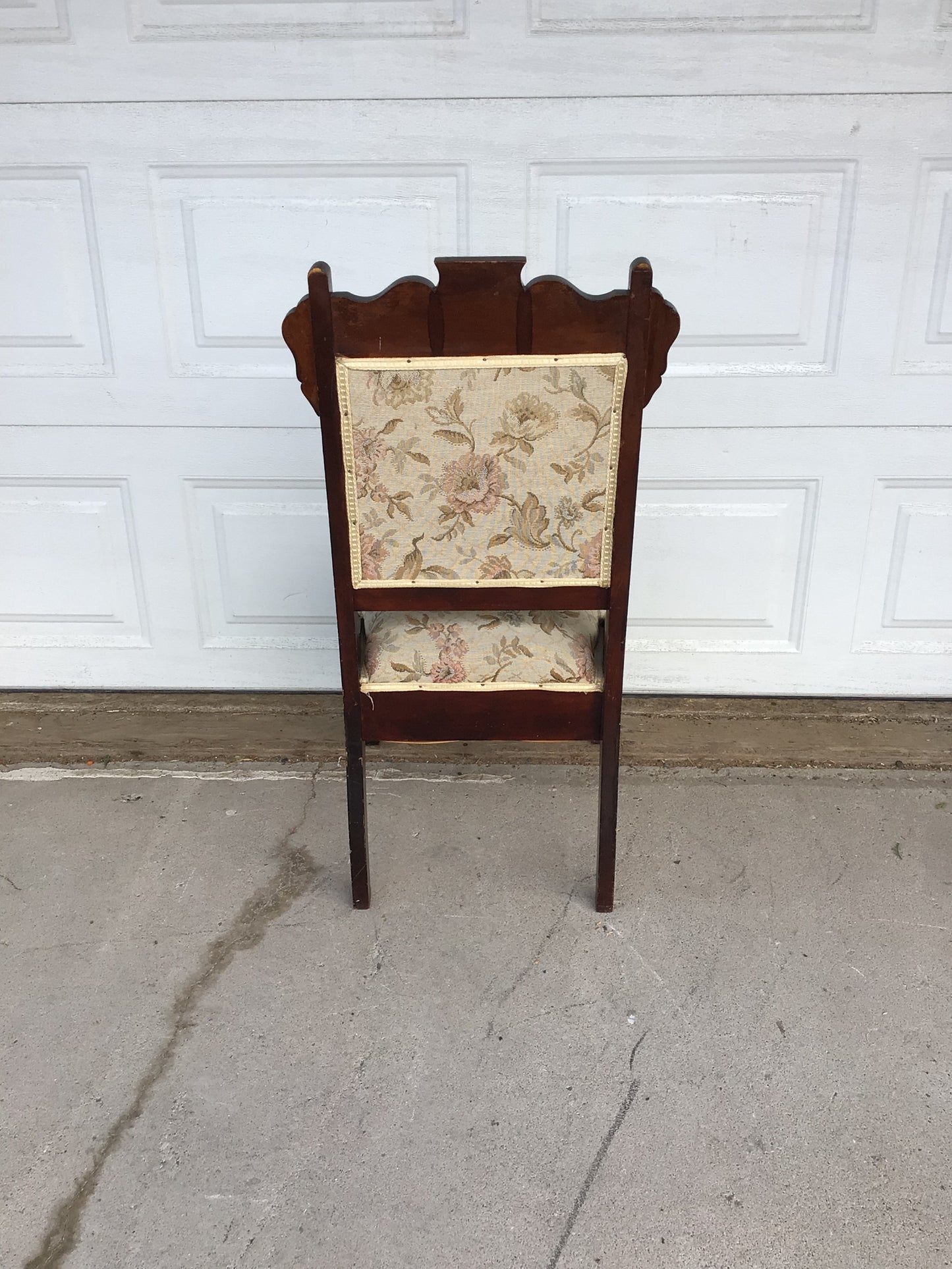 Antique Floral Wooden Chair