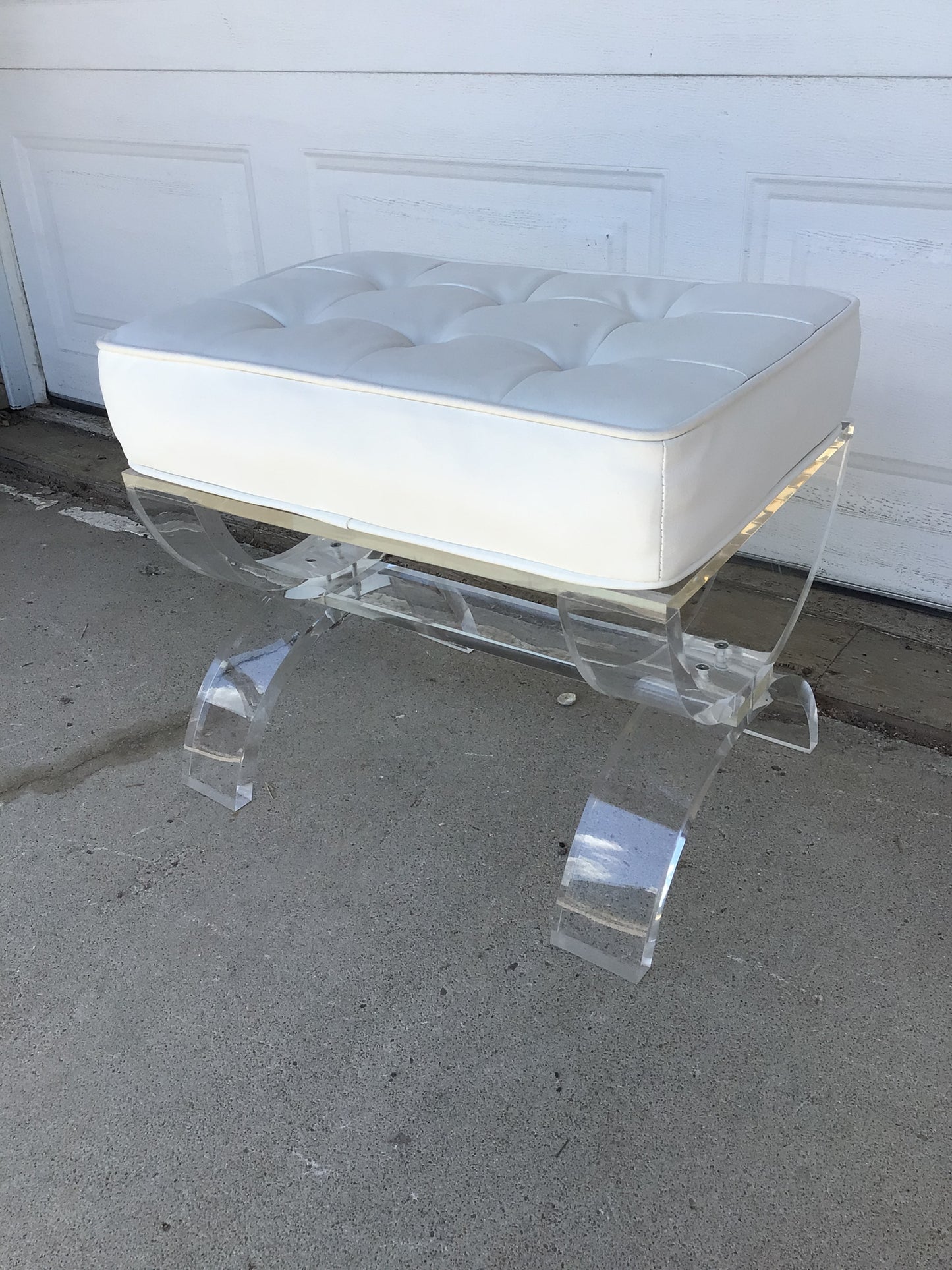 Cushioned Acrylic Stool