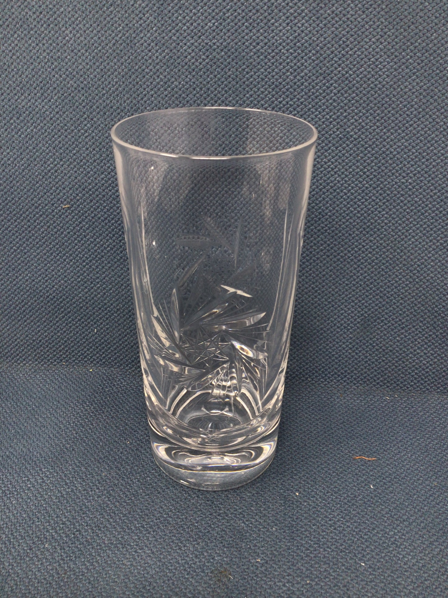 Set of 4 Cut Crystal Pinwheel Glasses