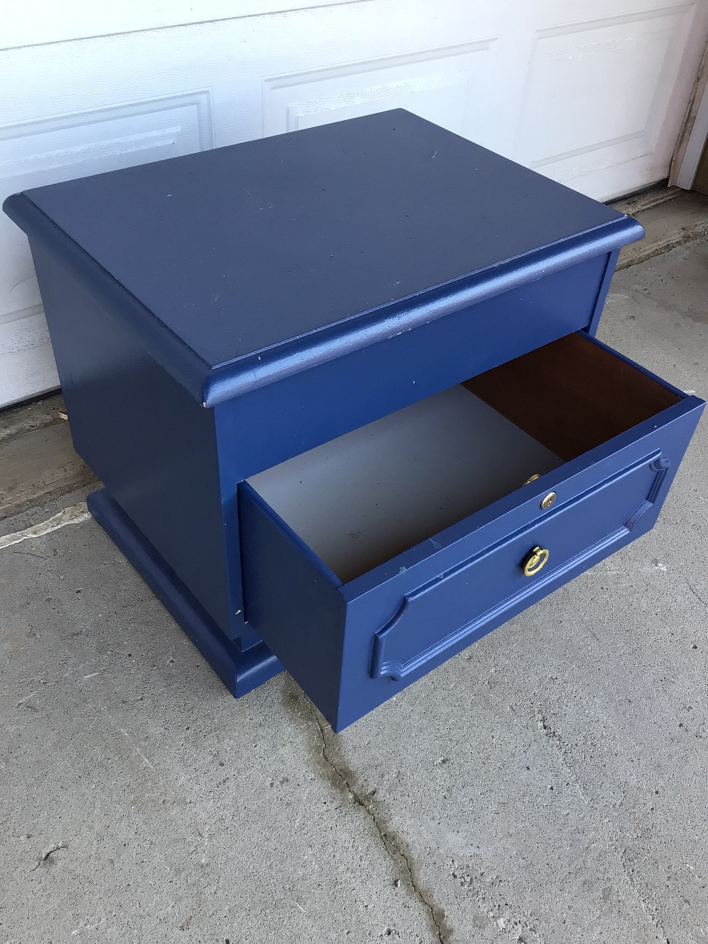 Dark Blue Side Table