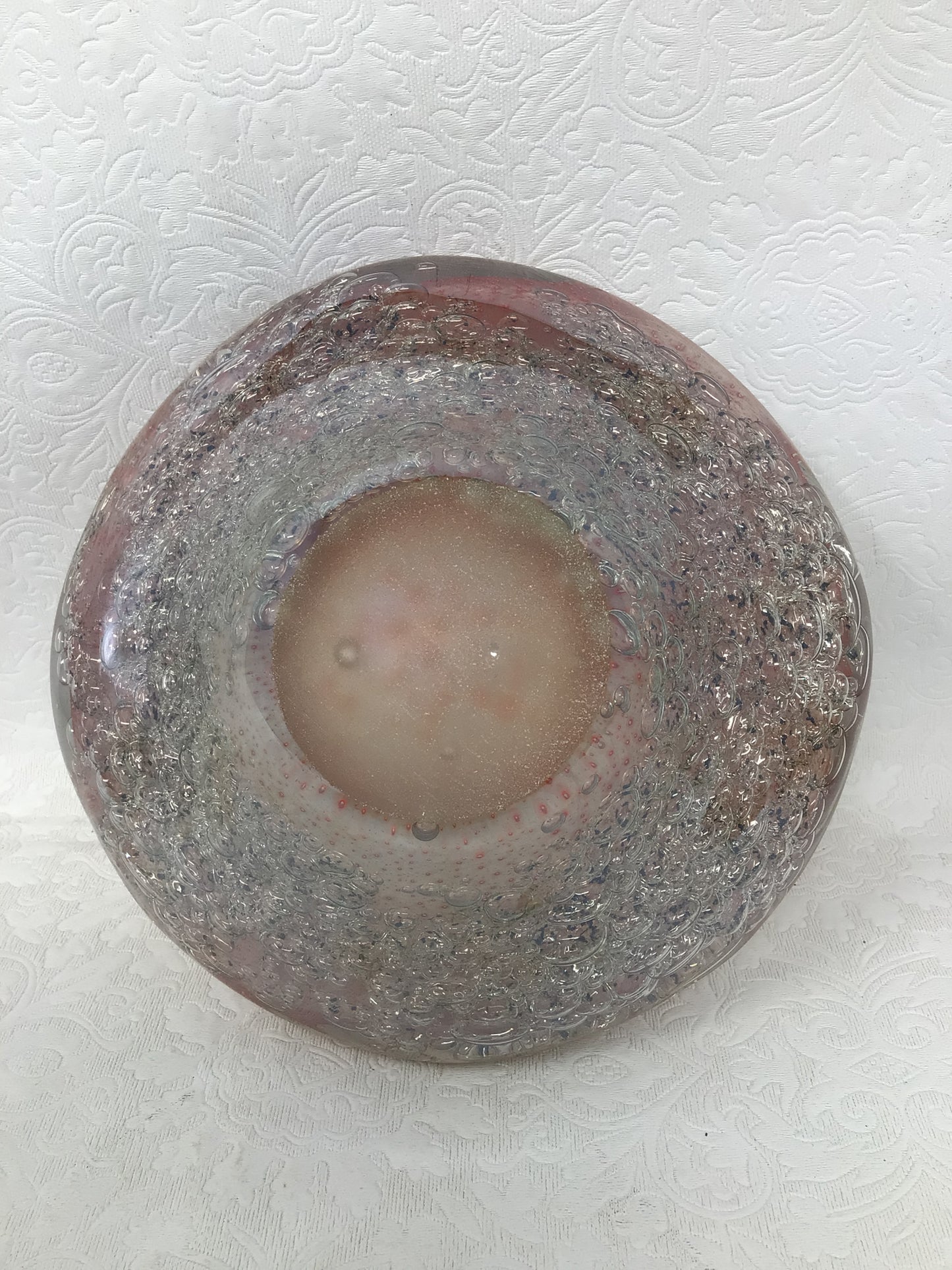 Vintage Glass Trinket Bowl