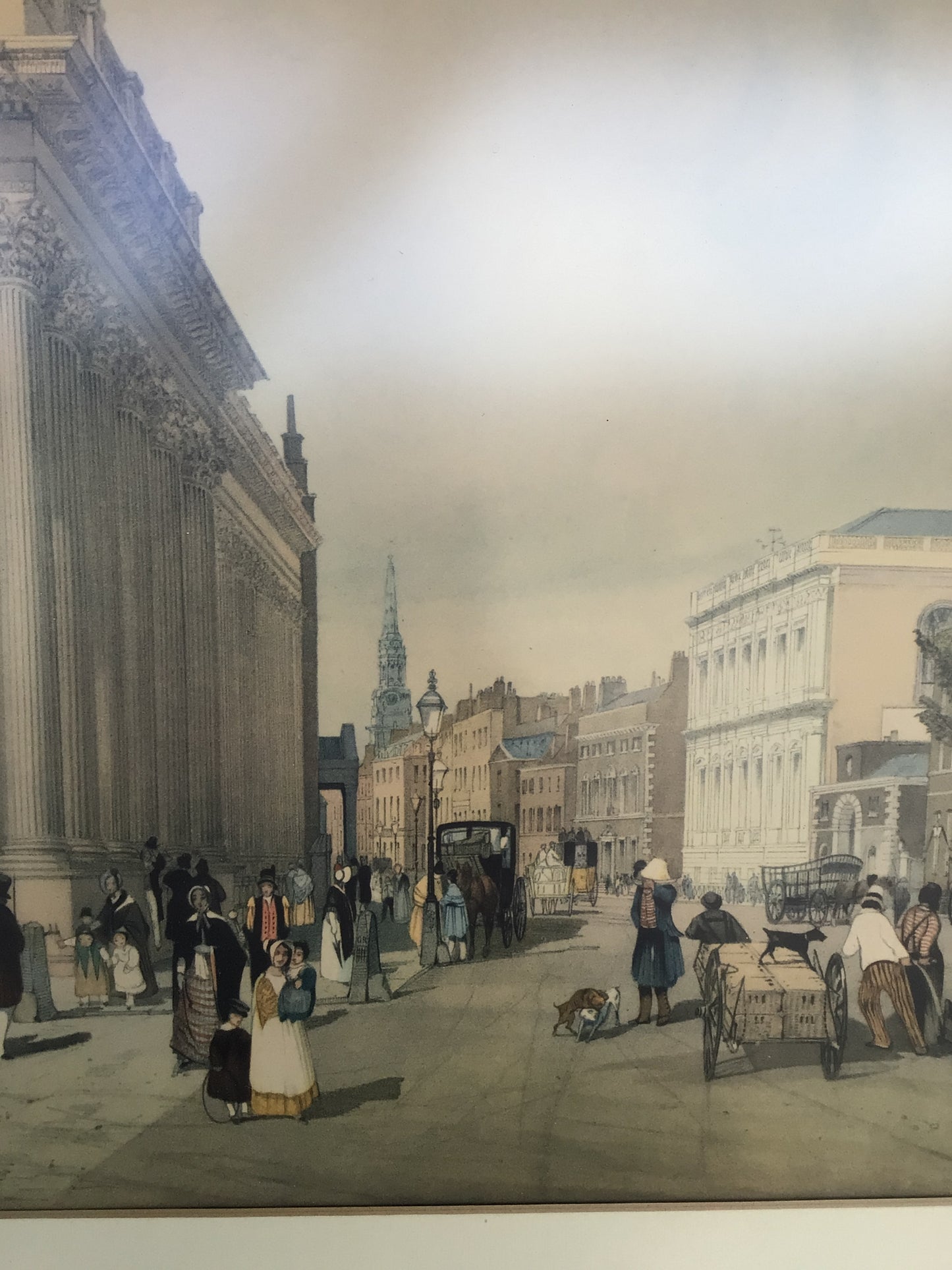 Lithograph by Thomas Shotter Boys - “London Whitehall”
