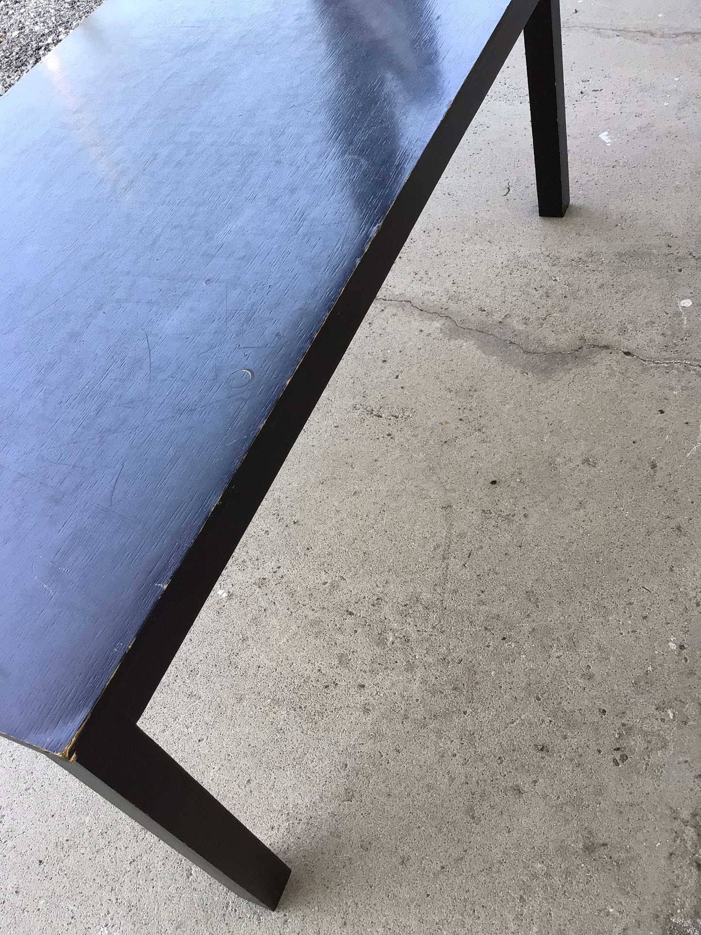 Black Wood Veneer Coffee Table