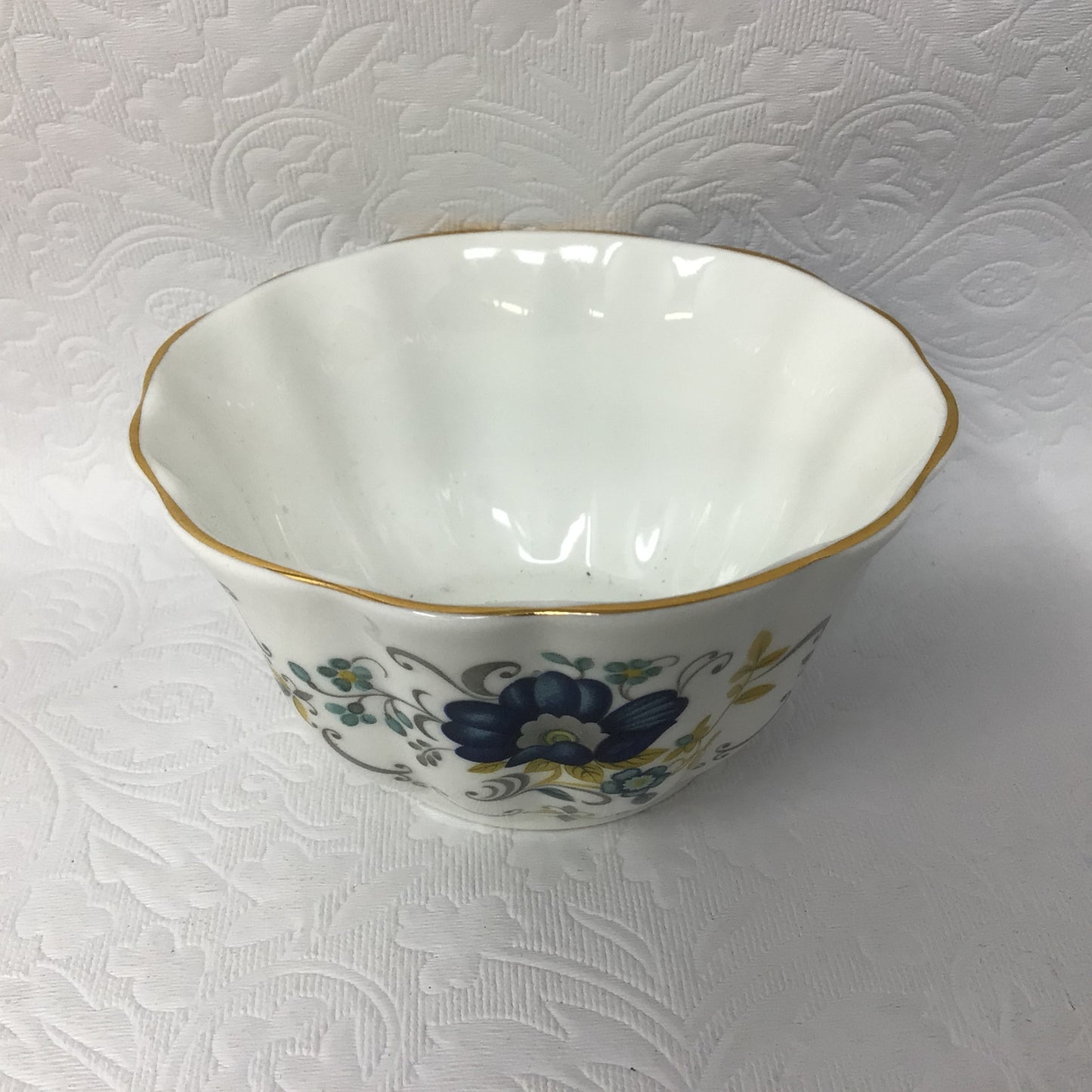 Royal Tara Blue Floral Creamer and Sugar Dish