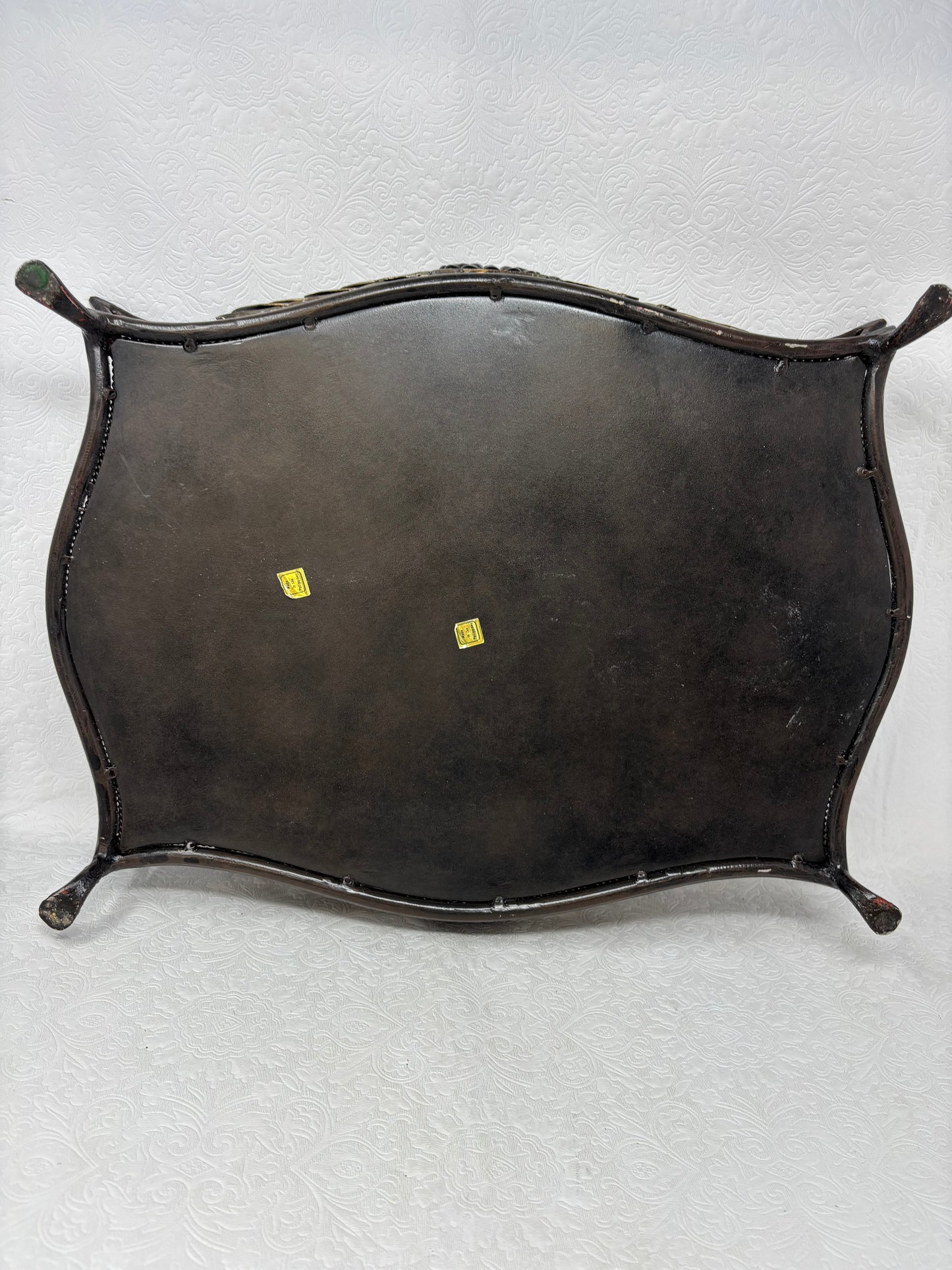 Black & Gold Metal Footed Tray