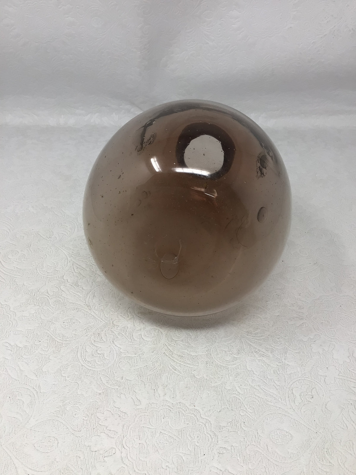 Vintage Handblown Smoke Purple Art Glass Vase