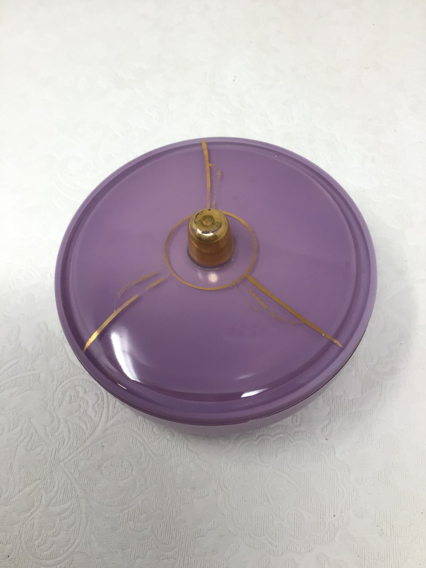 Cambridge Glass Heliotrope Purple Console Bowl