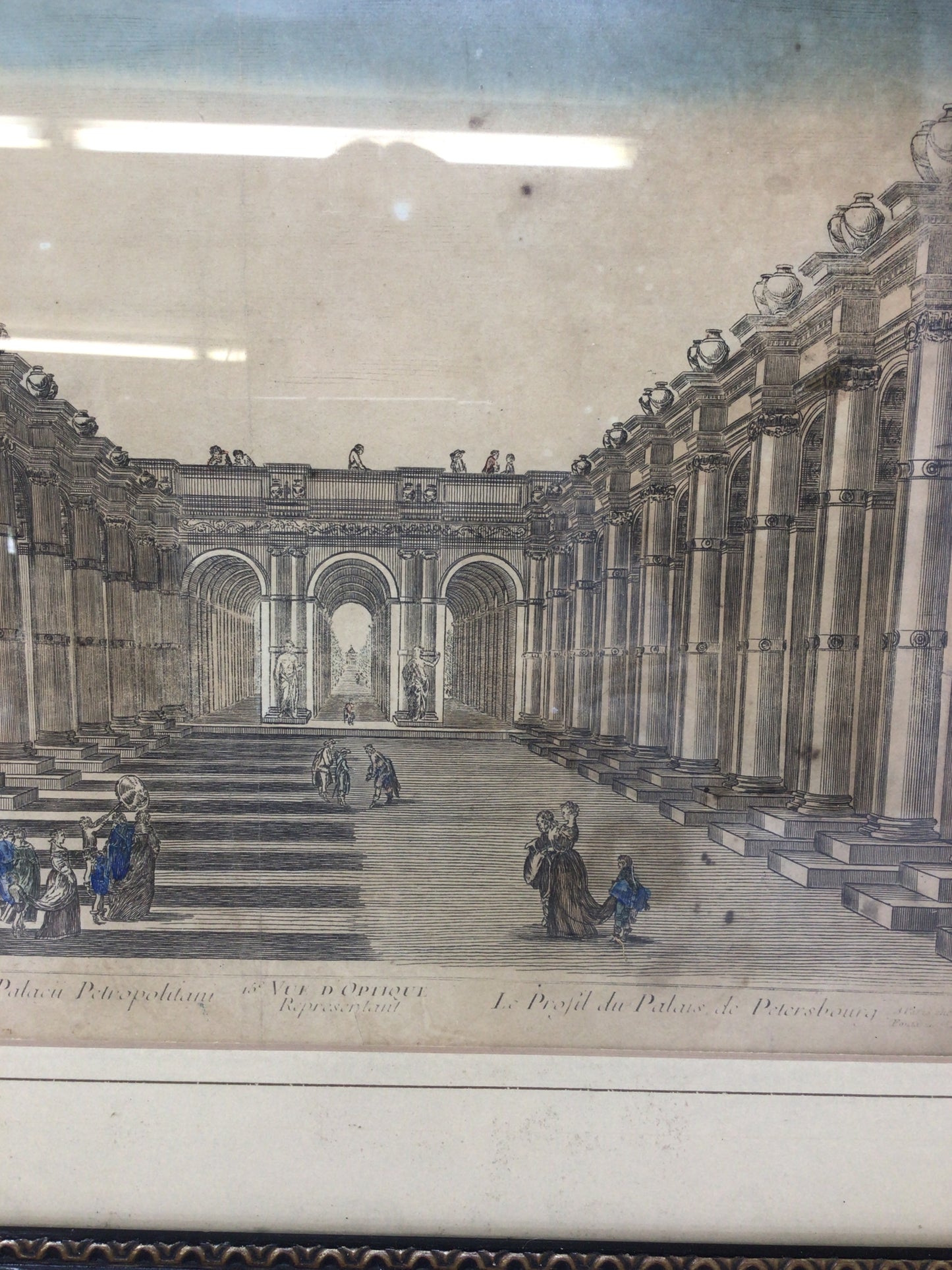 Michel Loyer "Vue d'Optique Representant Le Profil du Palais de Pétersbourg"