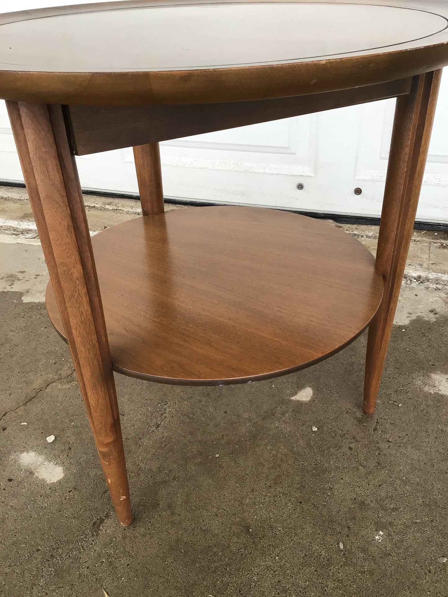 MCM Round Side Table