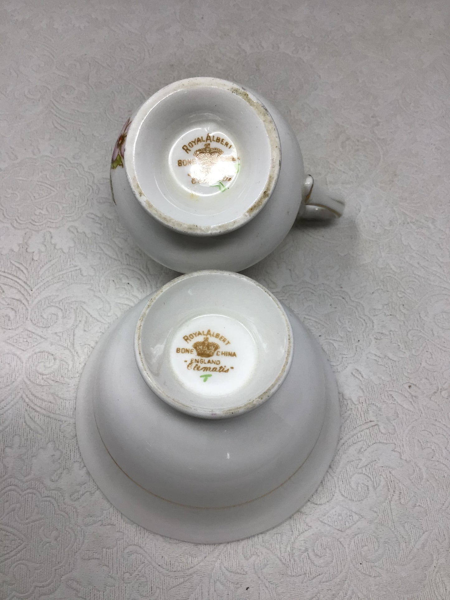 Royal Albert “Clematis” Cream & Sugar