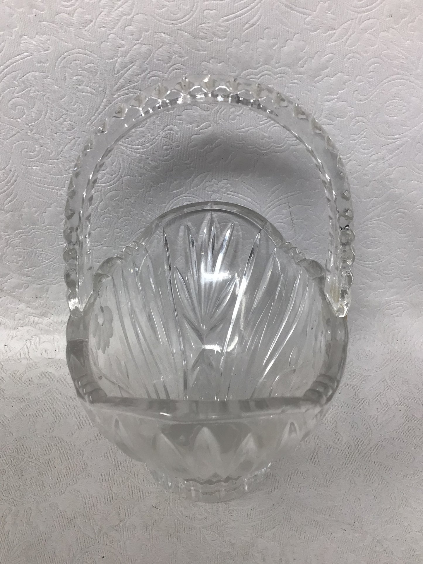 Vintage Princess House 24% Lead Crystal Basket