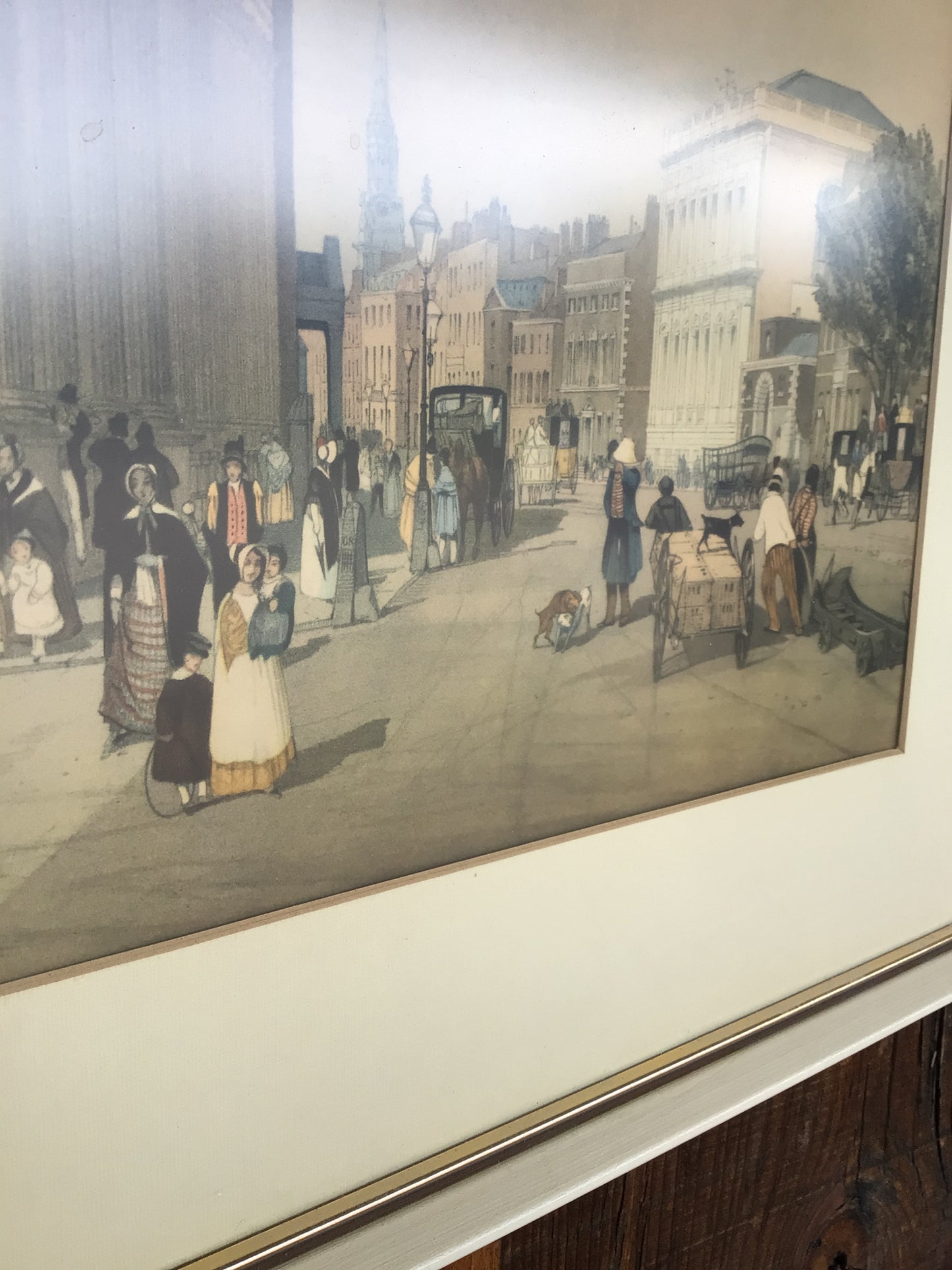 Lithograph by Thomas Shotter Boys - “London Whitehall”