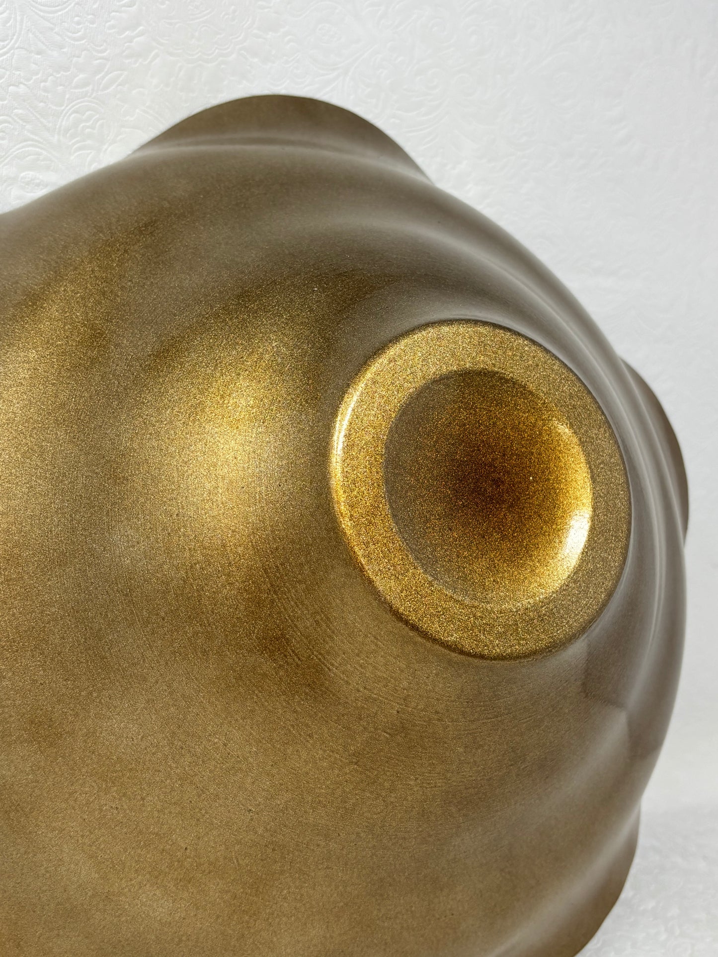 Gold Color Full Abstract Decorative Bowl