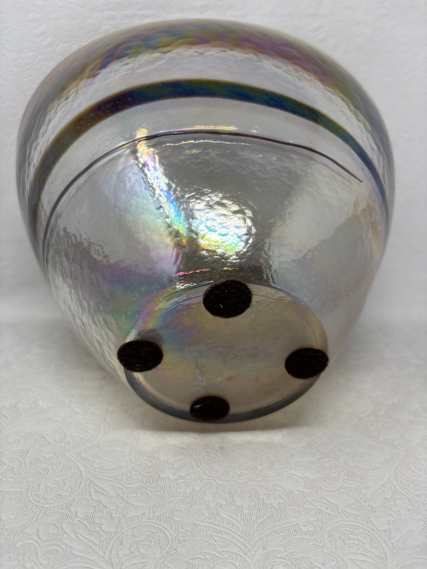 Iridescent Carnival Glass Bowl