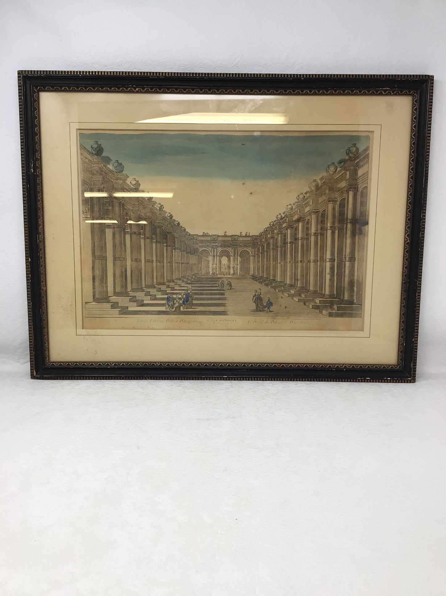 Michel Loyer "Vue d'Optique Representant Le Profil du Palais de Pétersbourg"