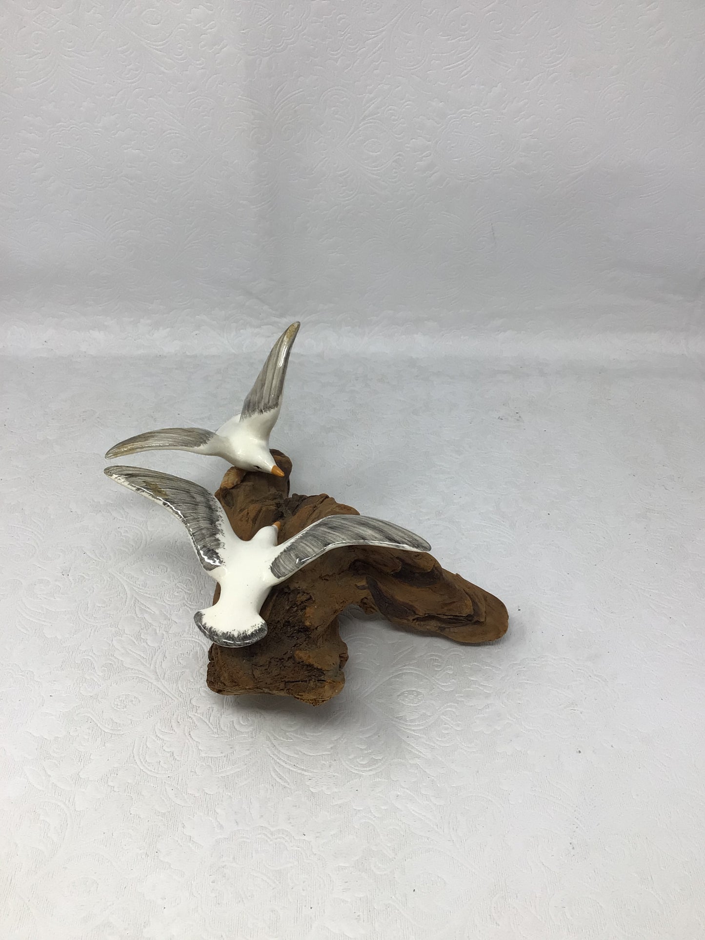 Vintage Driftwood Seagull Sculpture
