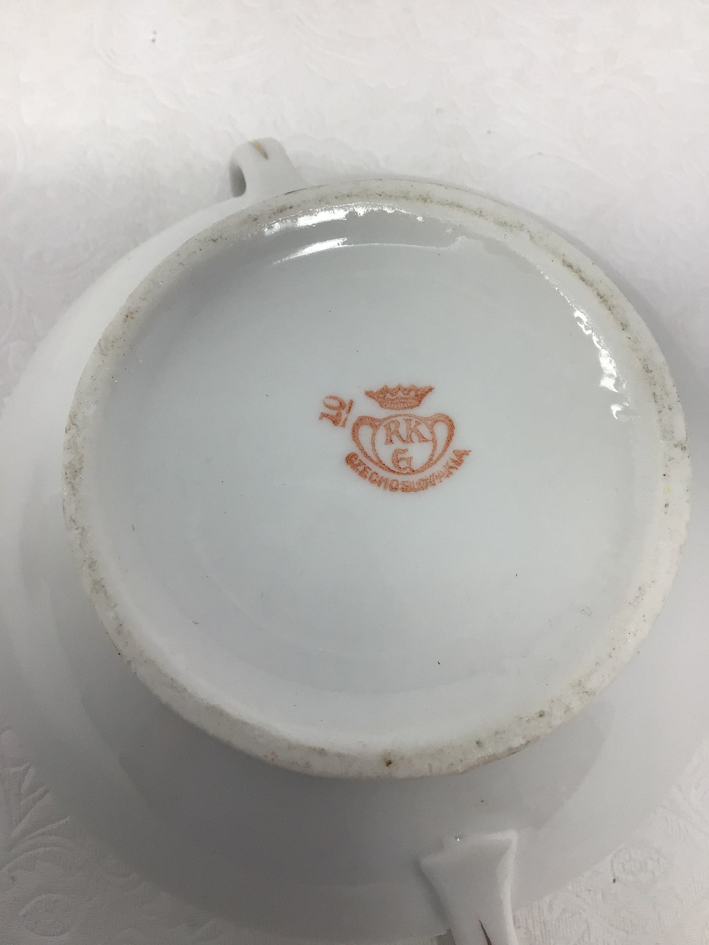 Porcelain Creamer and Sugar Bowl