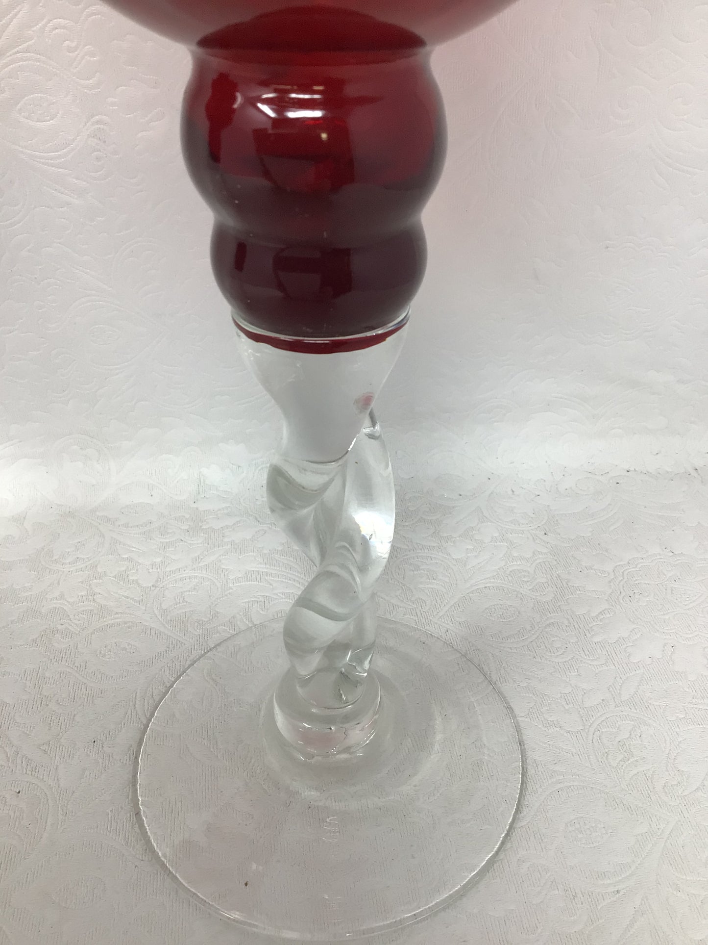 Set of 2 Red Candle Holders