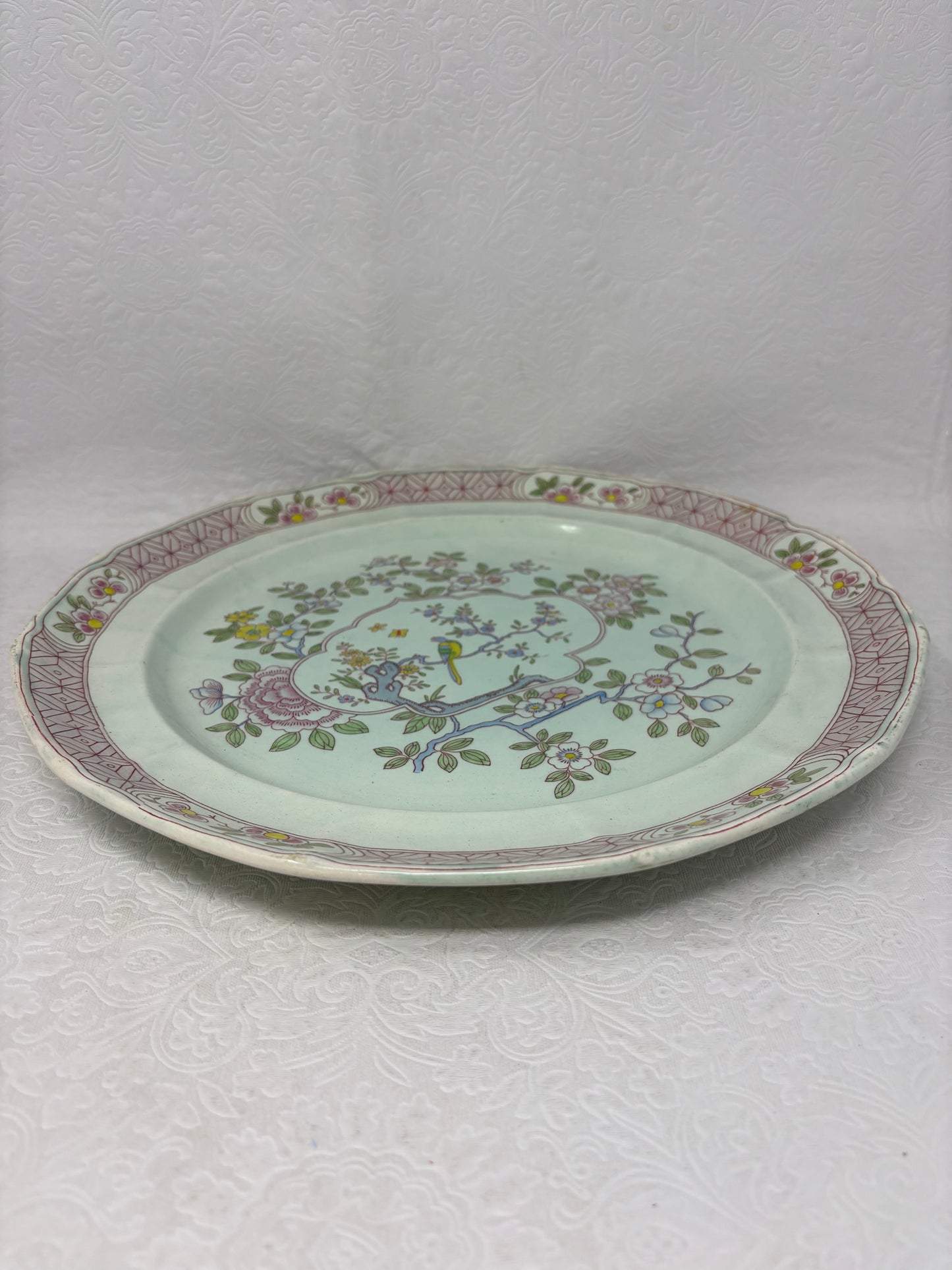 Vintage Adams Calyx Ware Singapore Bird Numbered Plate