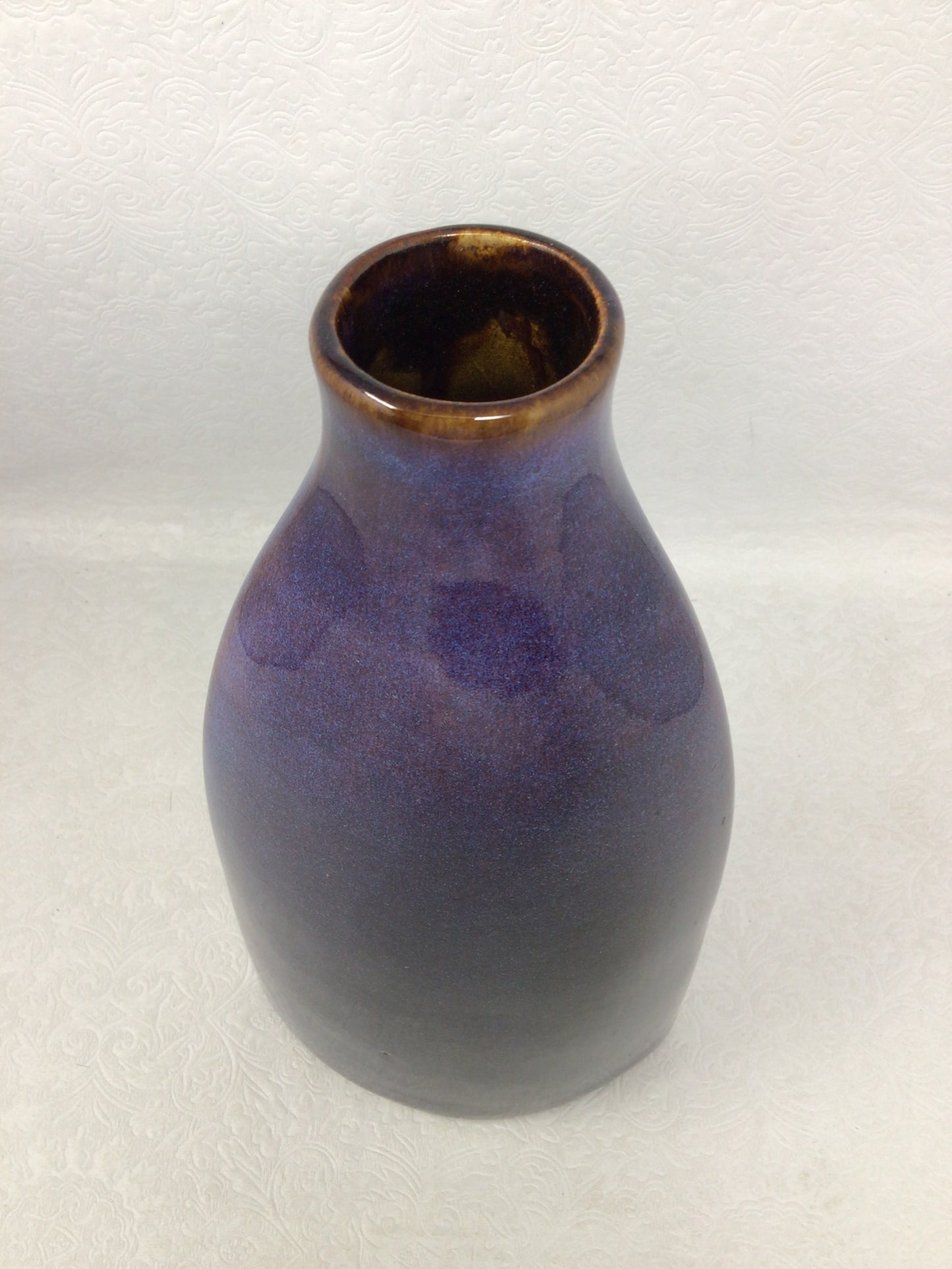 Purple Glazed Stonewear Vase