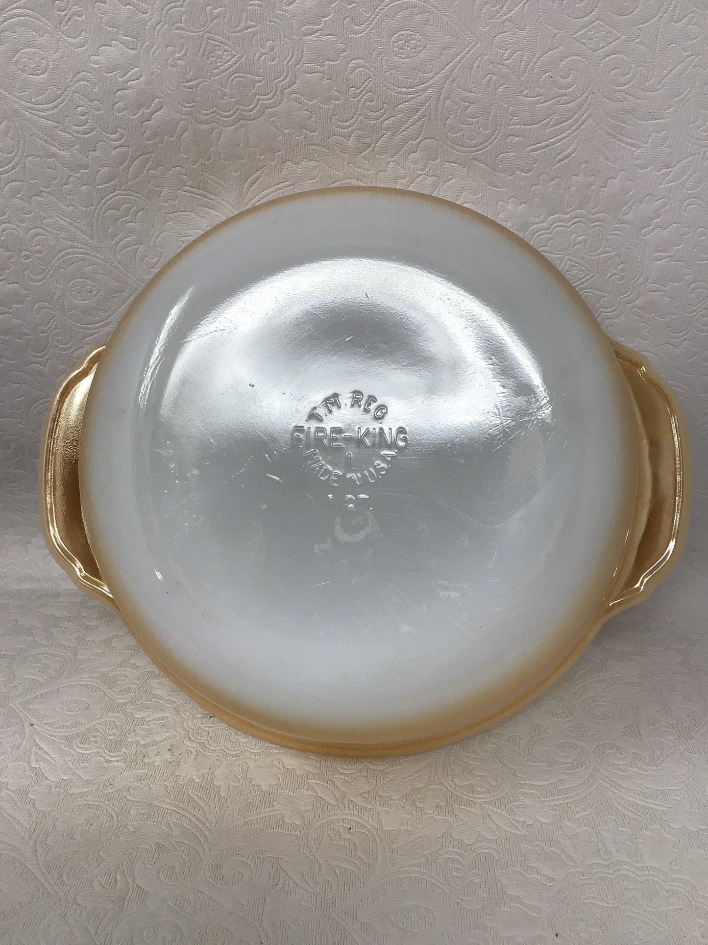 Vintage Anchor Hocking Fire-King Peach Lustre Dish