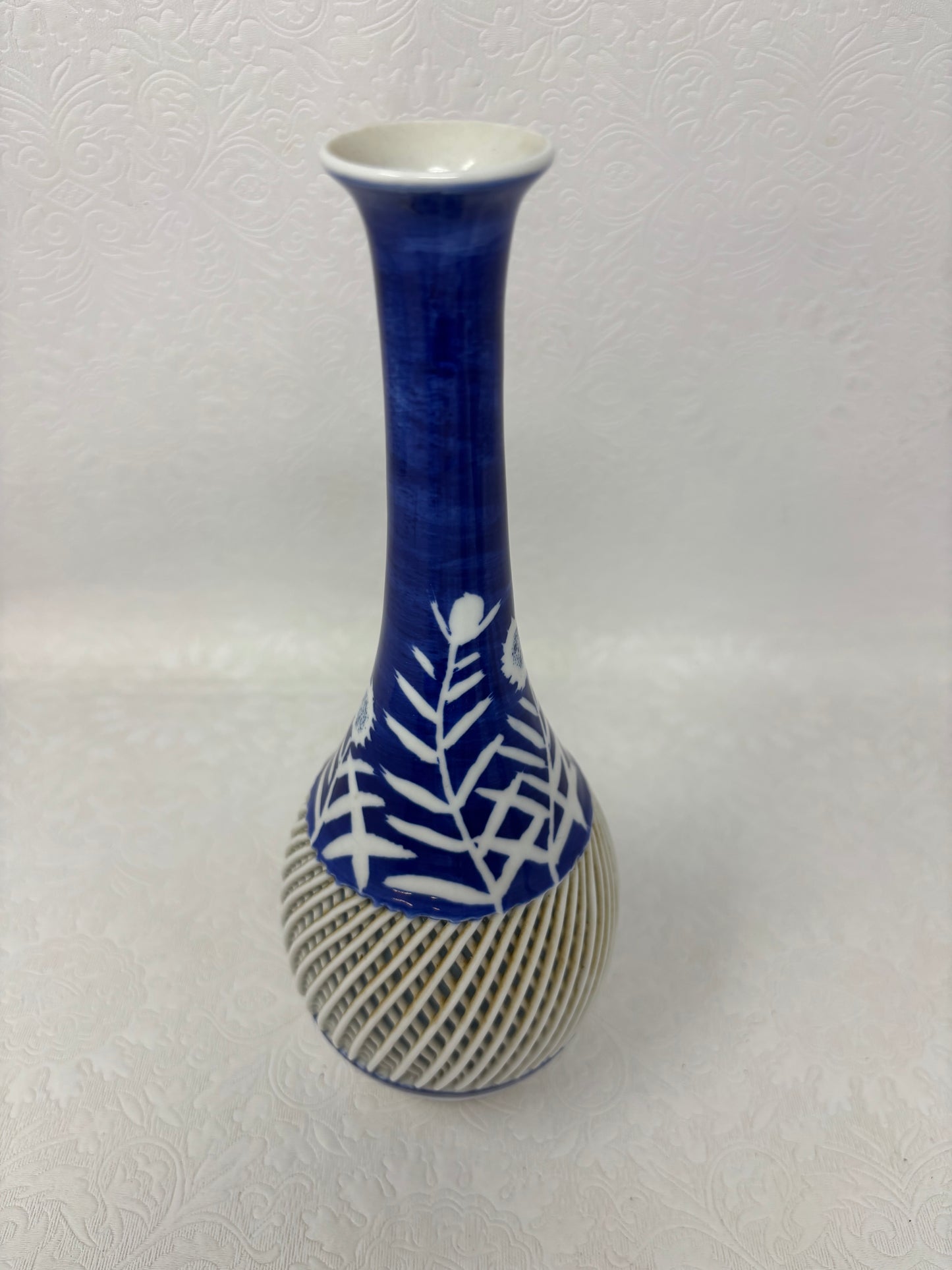 Blue and White Arita Hasami Signed Porcelain Vase