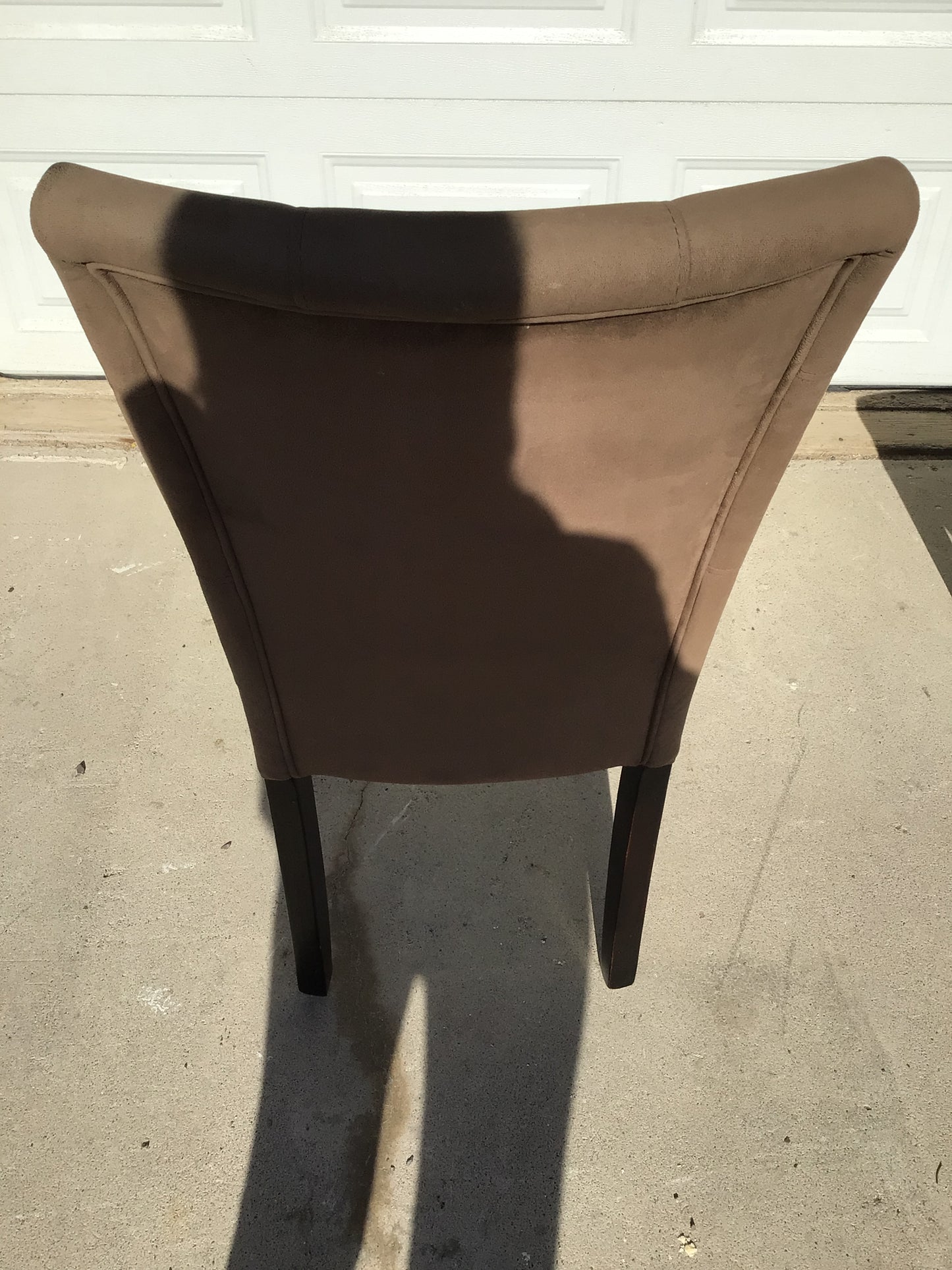 Brown Suede Feel Chair