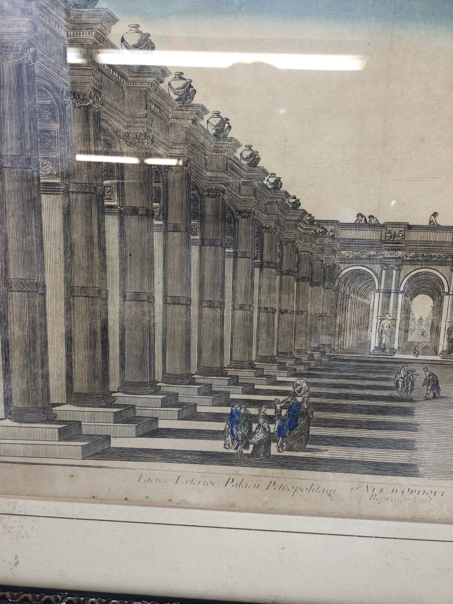 Michel Loyer "Vue d'Optique Representant Le Profil du Palais de Pétersbourg"