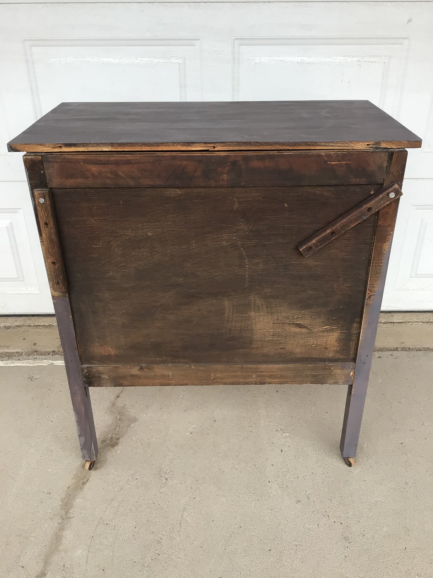 Soft Brown Refurbished Dresser with Antique Knobs