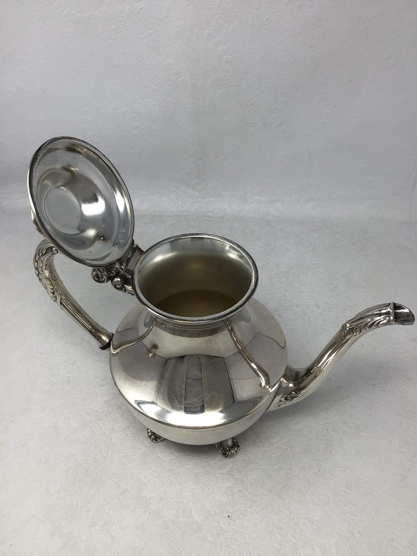 Wm.A Rogers Teapot, Creamer and Sugar
