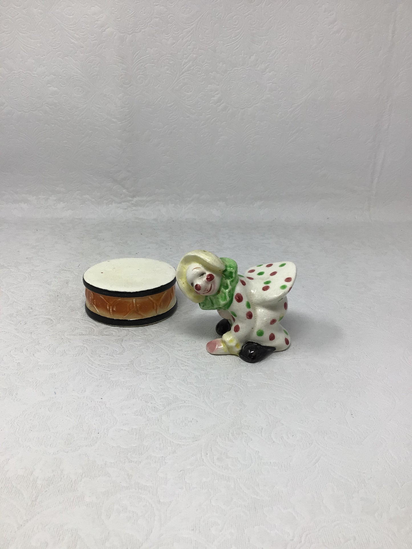 Vintage Ceramic Clown Salt & Pepper Shakers