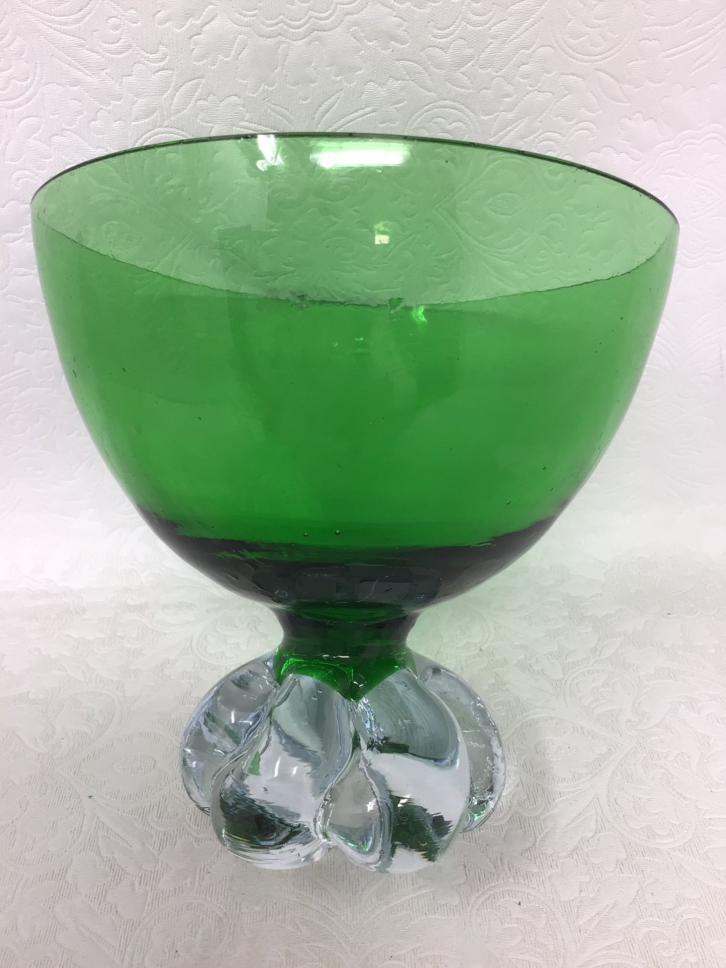 MCM Emerald Green Glass Bowl