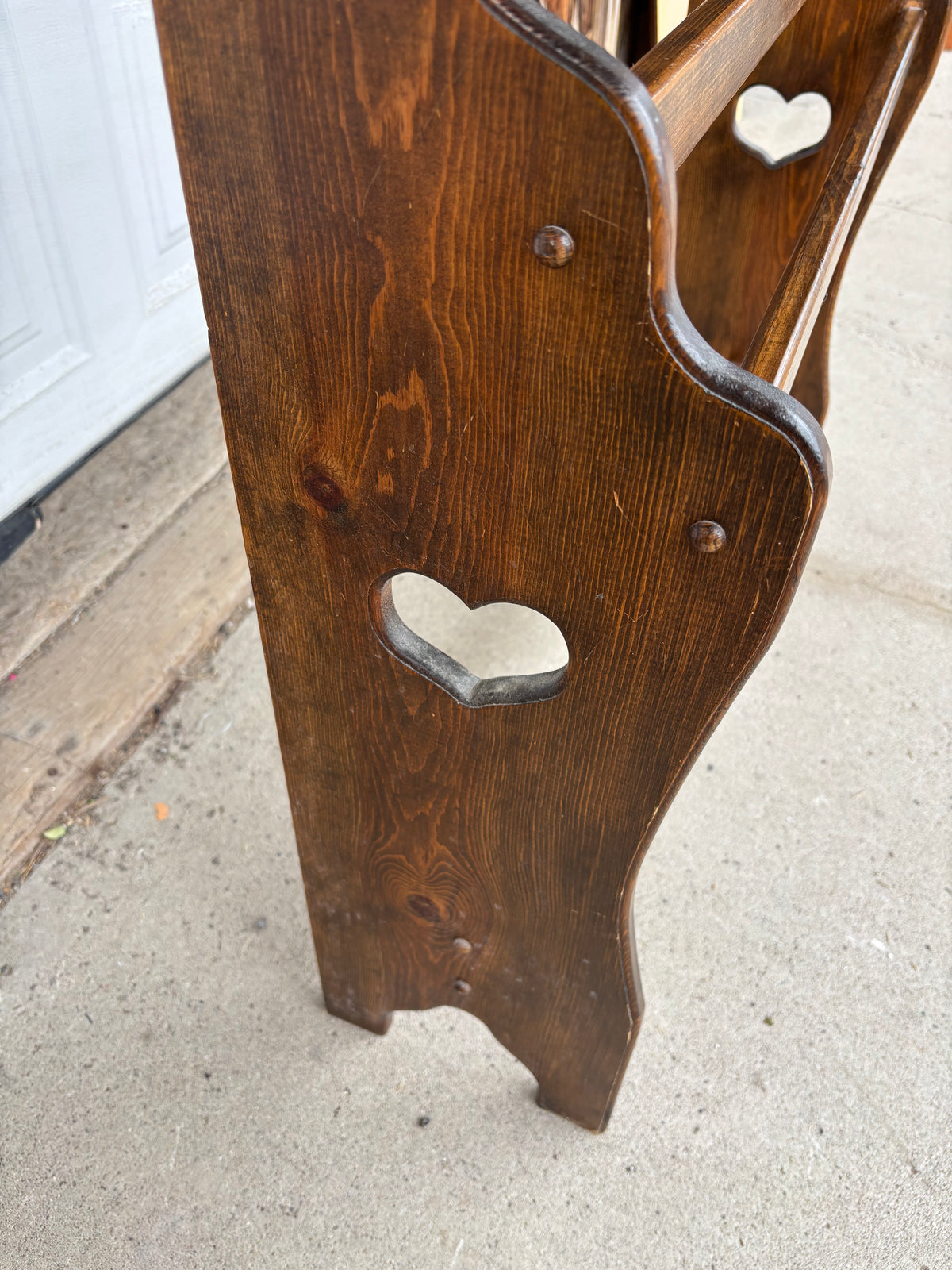 Vintage Wooden Blanket Rack