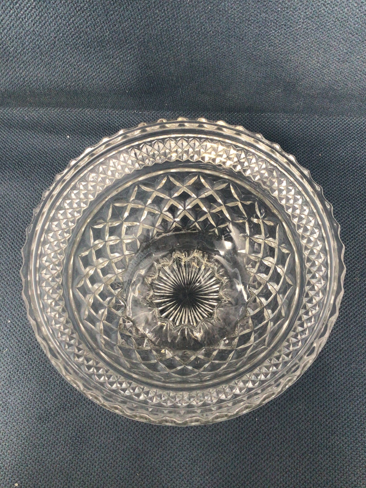 Anchor Hocking Wexford Pattern Footed Bowl