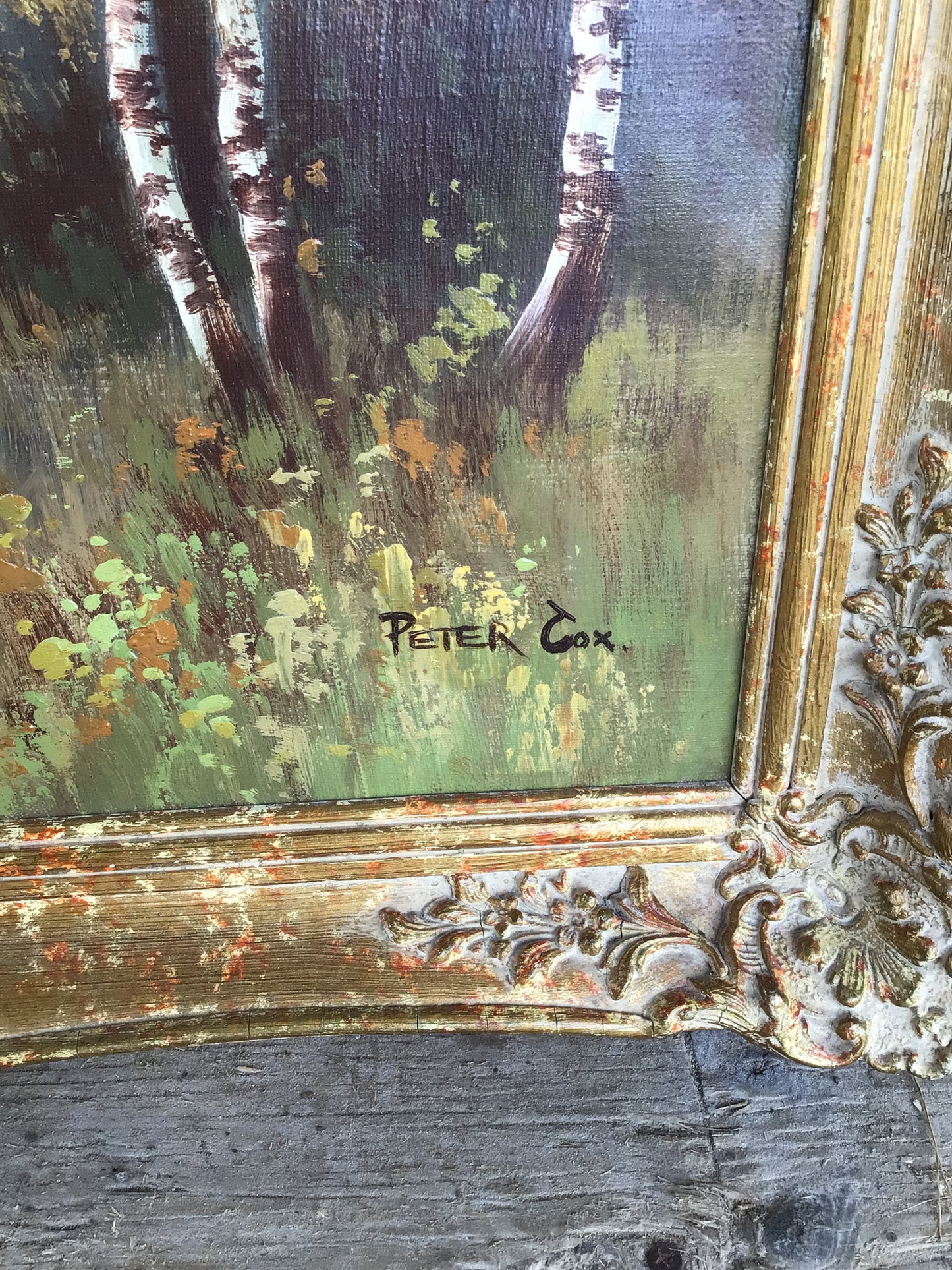Framed Peter Cox Oil Painting