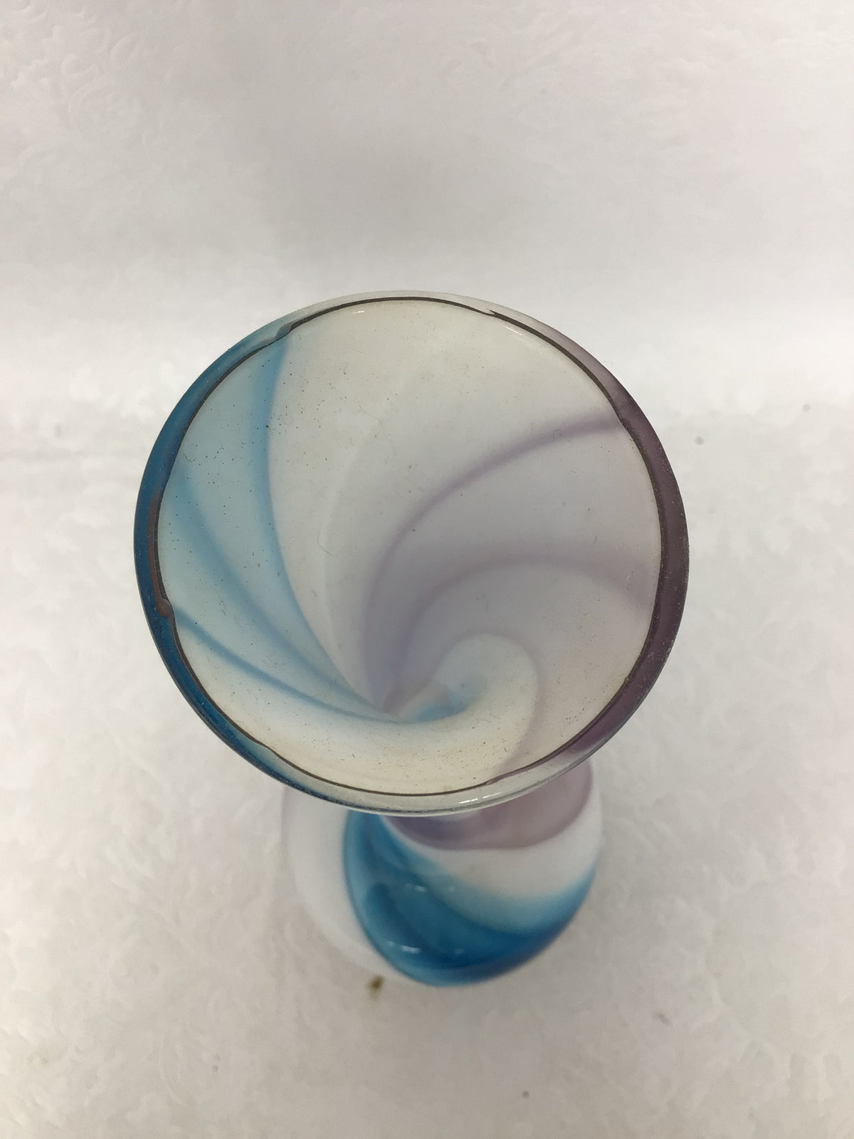 Vintage Swirled Art Glass Vase