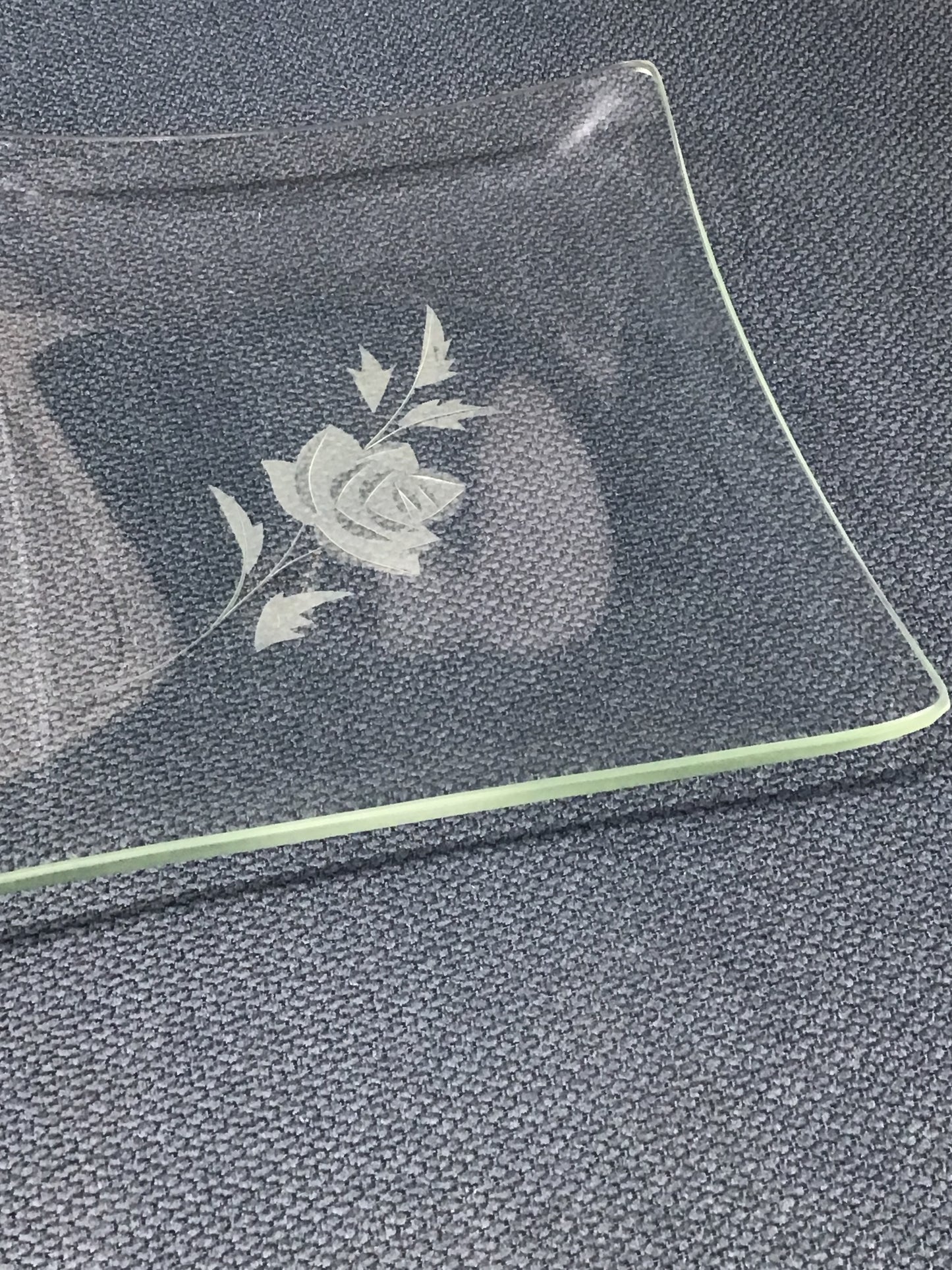Rose Glass Tray