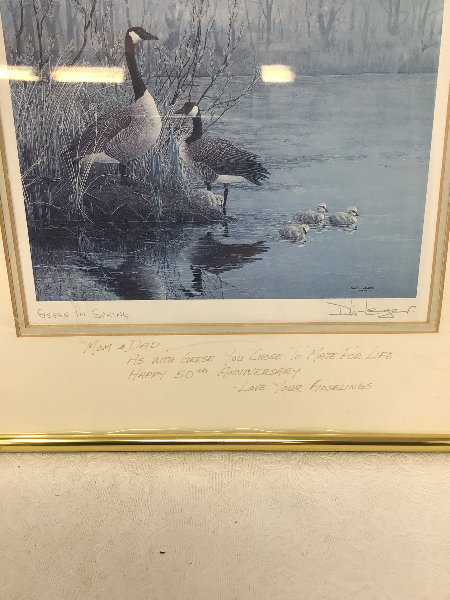 “Geese in Spring” Signed Don Li-Leger
