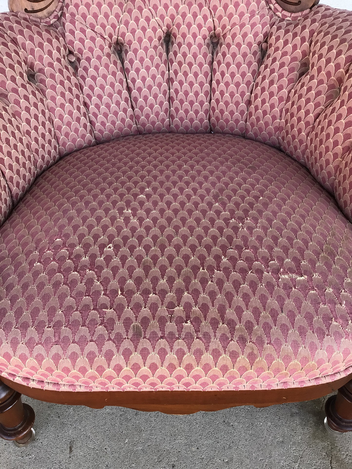 Pink Victorian Style Armchair